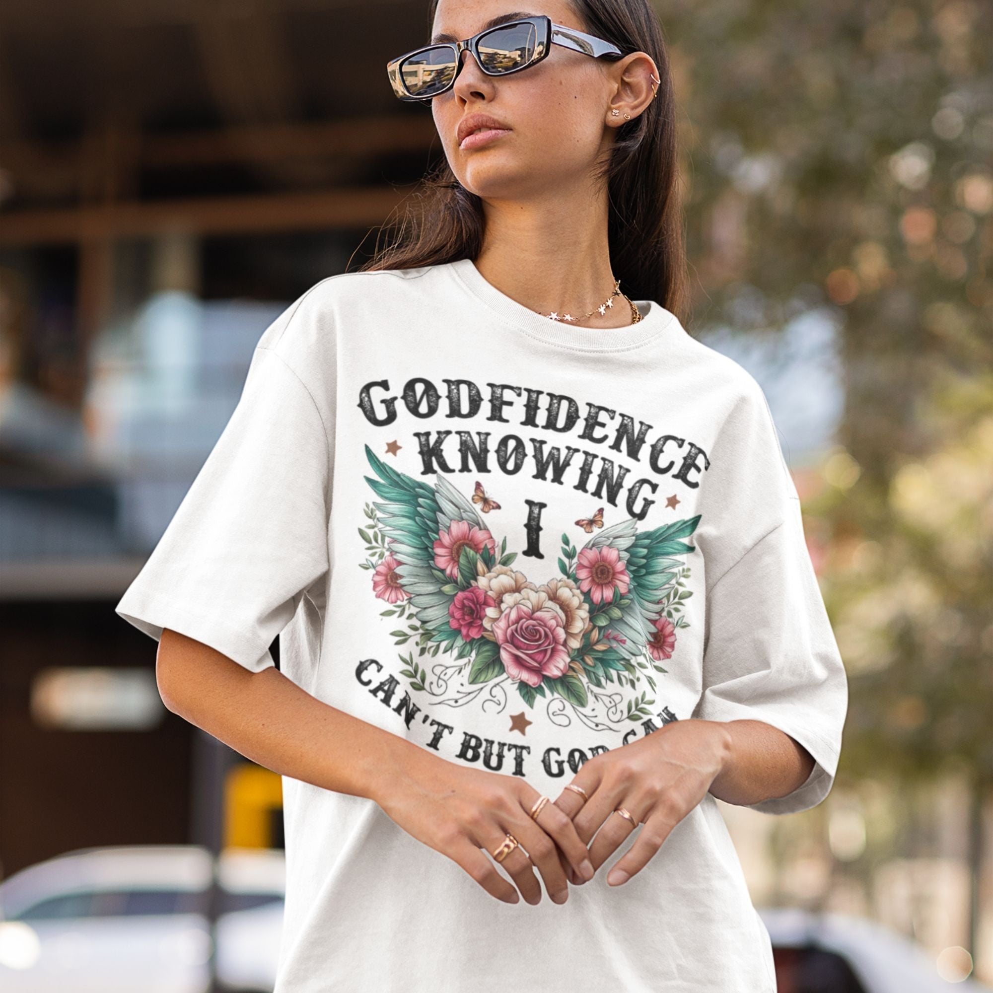 Camiseta cristiana unisex de algodón Godfidence