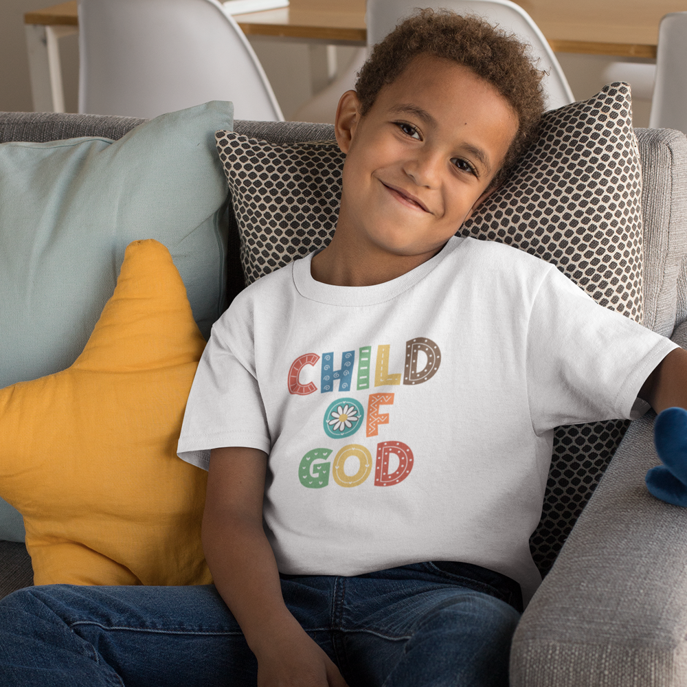 Child of God Youth Relaxed-Fit T-Shirt Colors: White Sizes: S Jesus Passion Apparel