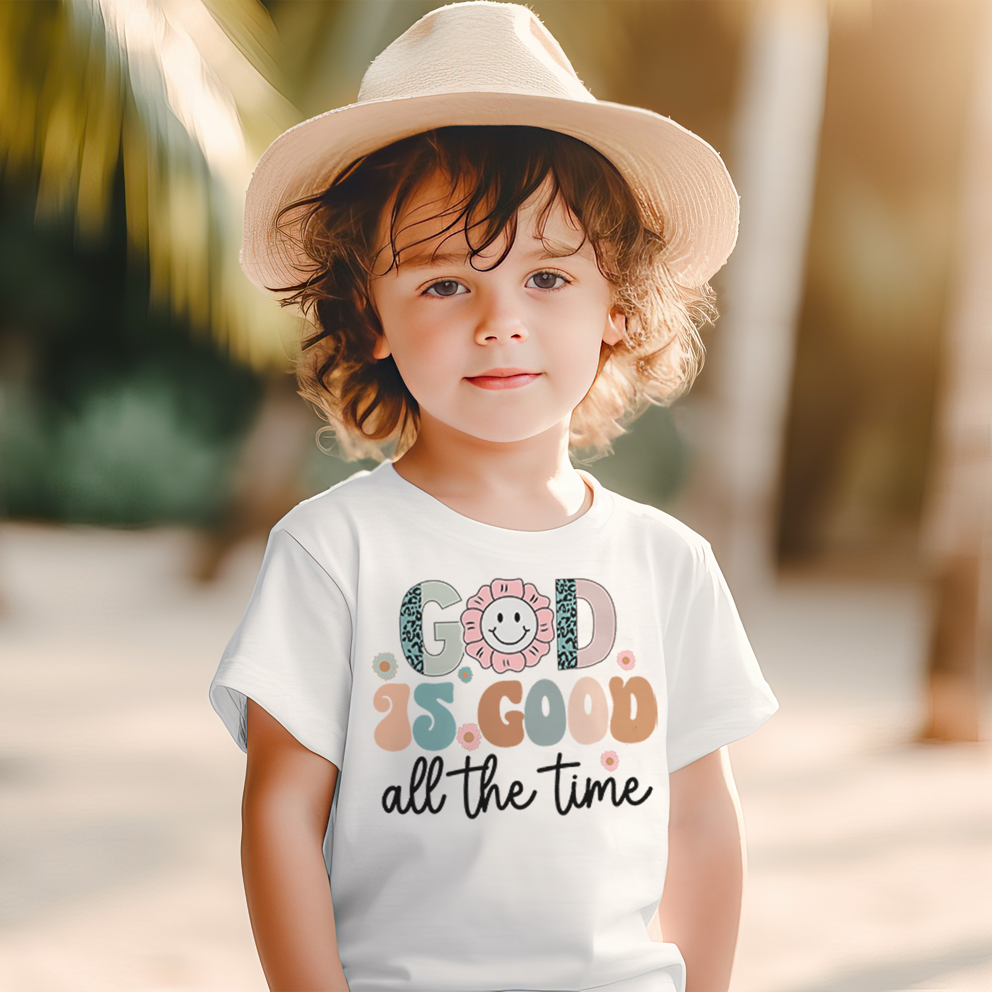 God is Good all the Time Toddler's Fine Jersey Tee Color: White Size: 2T Jesus Passion Apparel