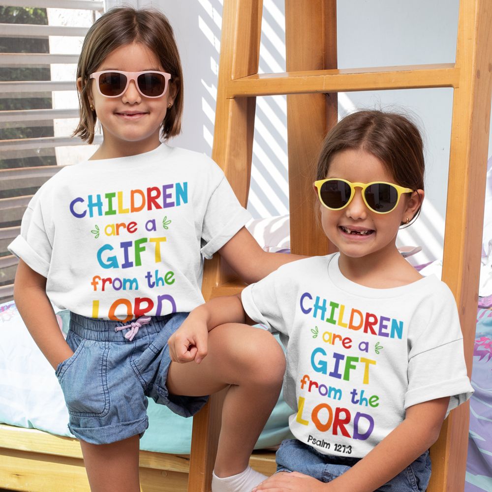 Children are a Gift Youth Relaxed-Fit T-Shirt Colors: White Sizes: S Jesus Passion Apparel