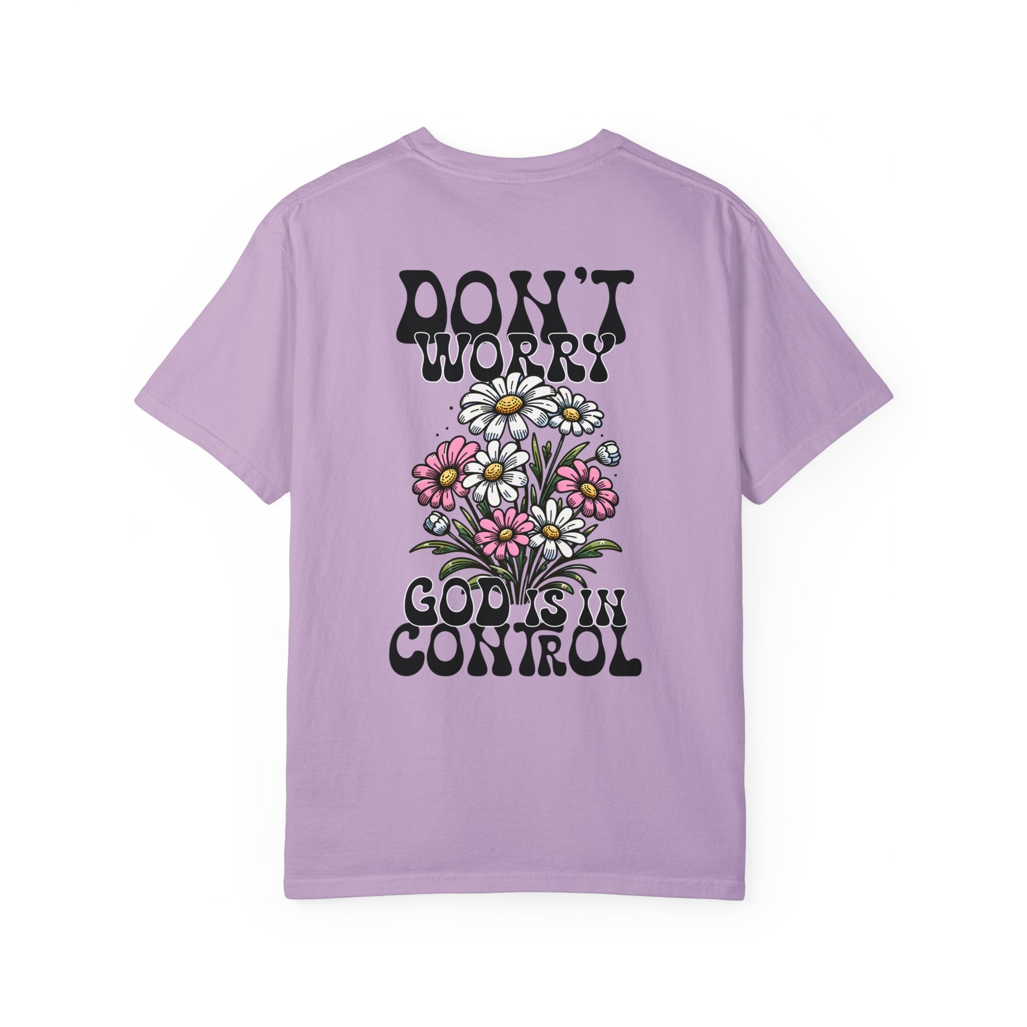 Camiseta de manga corta cómoda y pesada Don't Worry