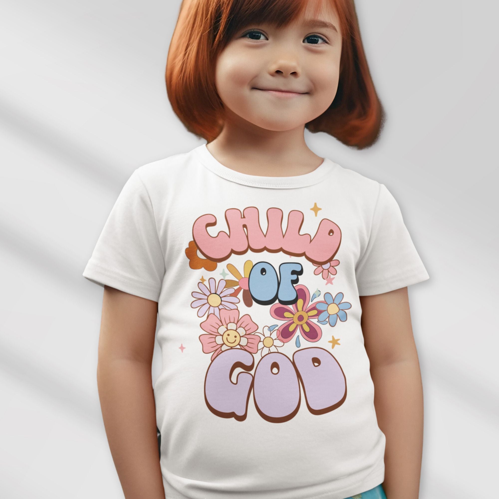 Child of God Youth Short Sleeve Tee Color: White Size: S Jesus Passion Apparel