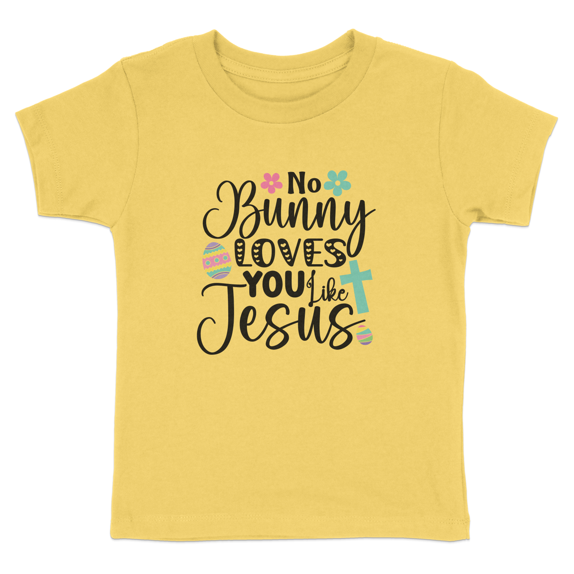 No Bunny Loves You Like Jesus Toddler Short Sleeve Tee Size: 5/6T Color: Heather Jesus Passion Apparel