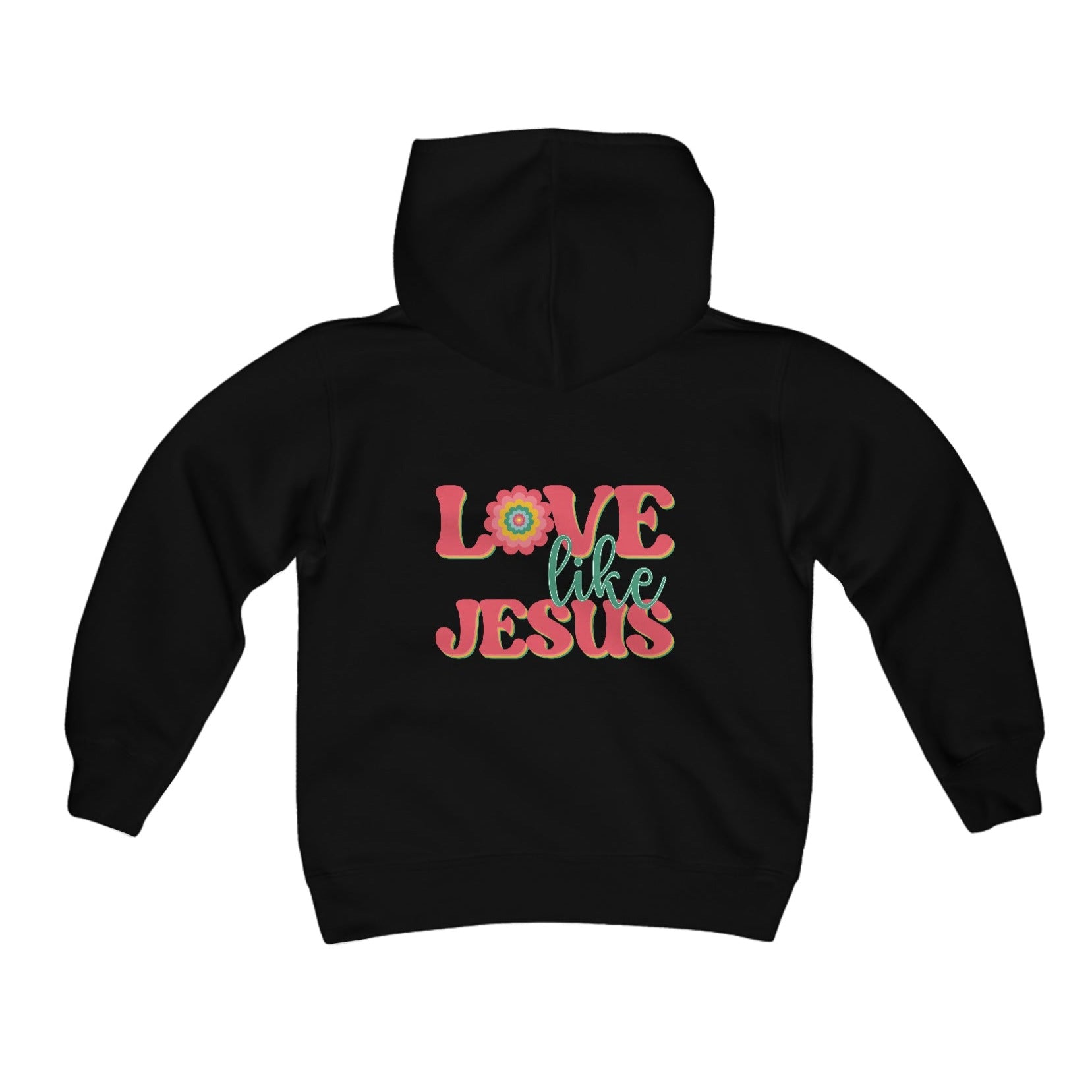 Love like Jesus Youth Hoodie Color: White Size: S Jesus Passion Apparel