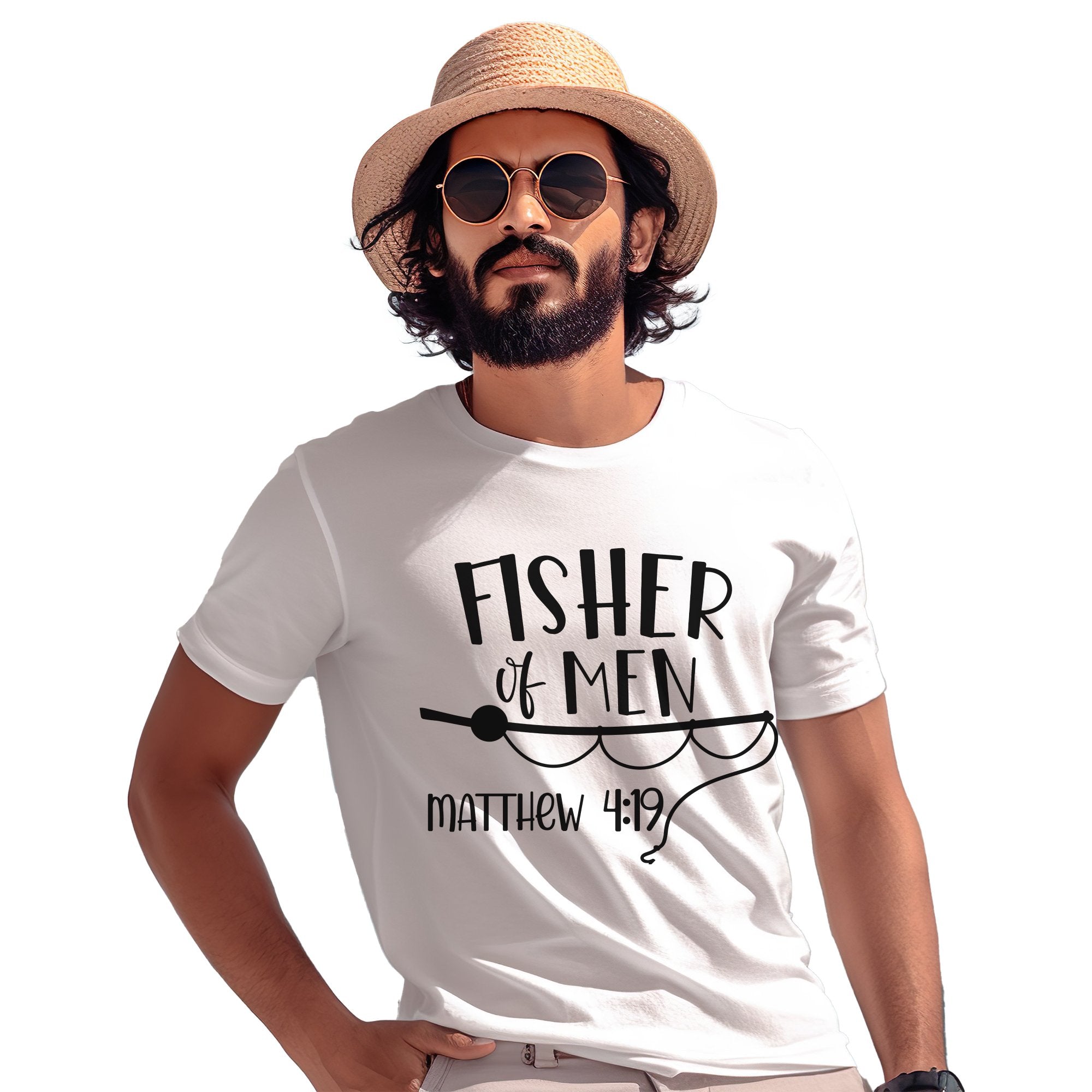 Fisher of Men Men's Jersey Short Sleeve Tee Size: XS Color: Athletic Heather Jesus Passion Apparel