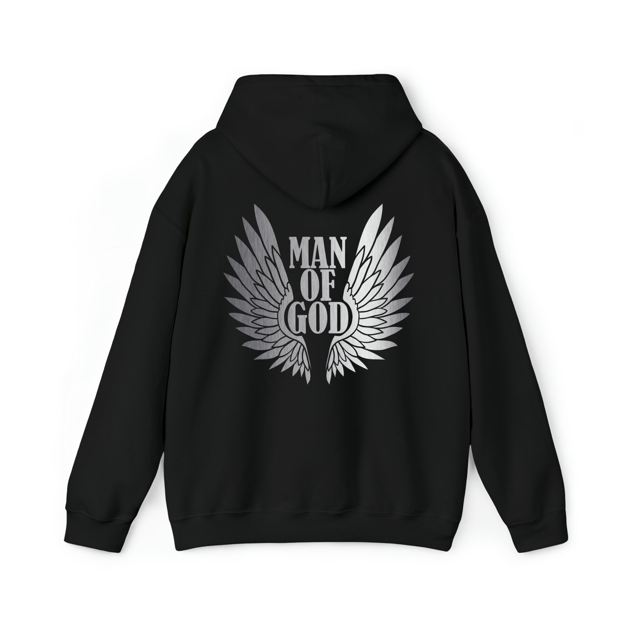 Man of God Men's Heavy Blend™ Hoodie Color: White Size: S Jesus Passion Apparel