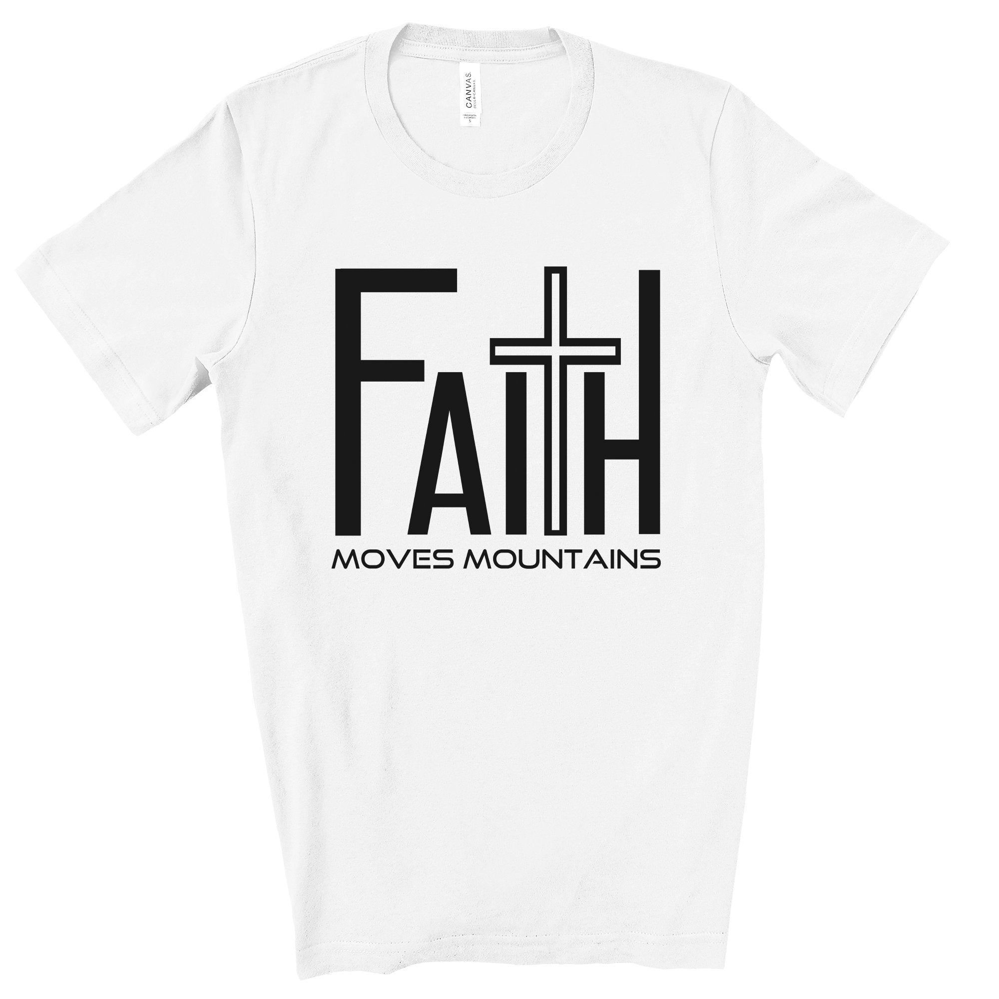 Faith Men's Jersey Short Sleeve Tee Size: XS Color: White Jesus Passion Apparel