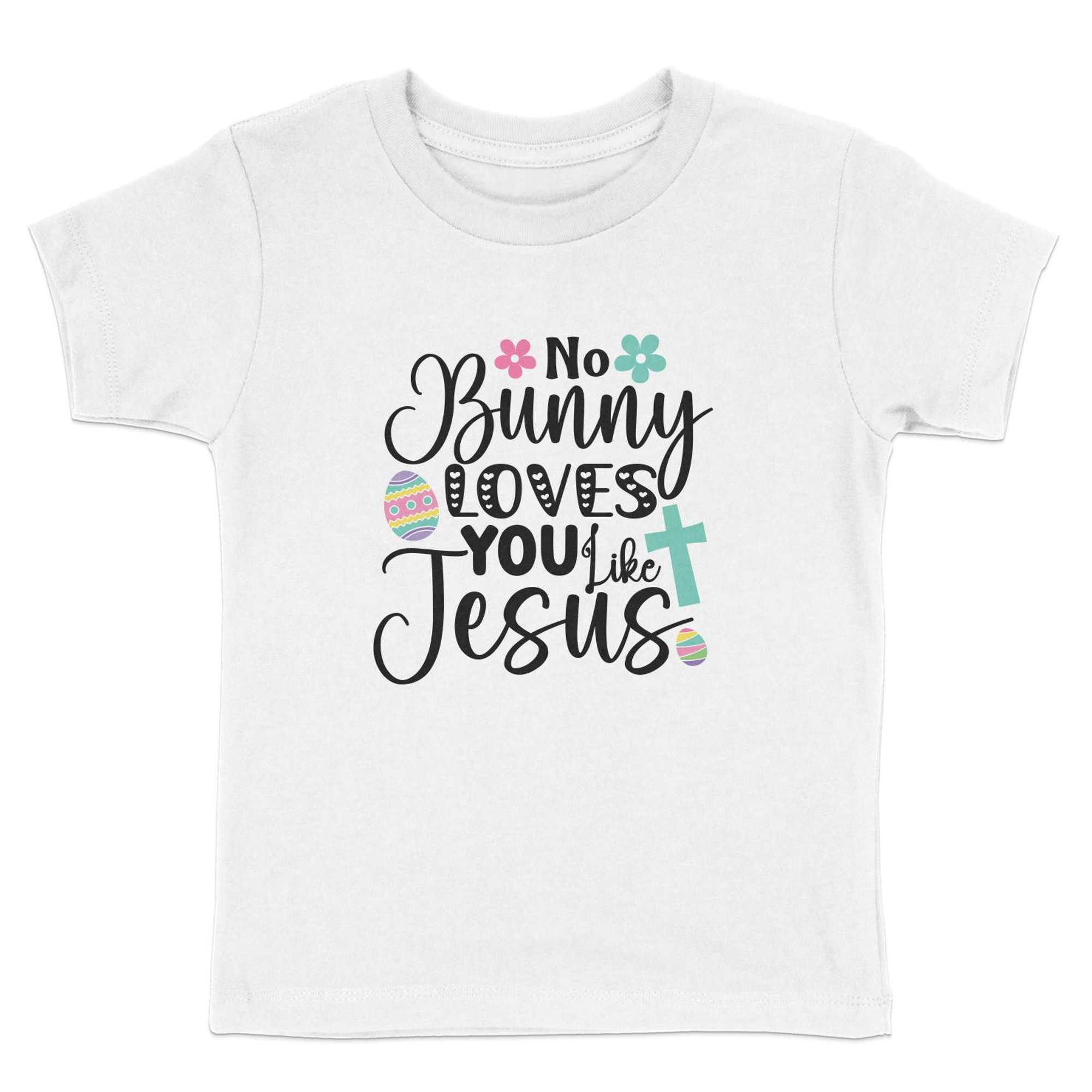 No Bunny Loves You Like Jesus Toddler Short Sleeve Tee Size: 5/6T Color: Heather Jesus Passion Apparel