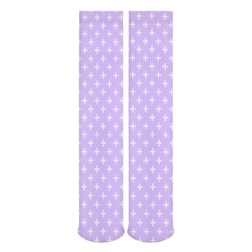 Holy Cross Inspirational Sky Blue Breathable Stockings (Pack of 5 - Same Pattern) Size: ONE SIZE Color: Lavender Jesus Passion Apparel