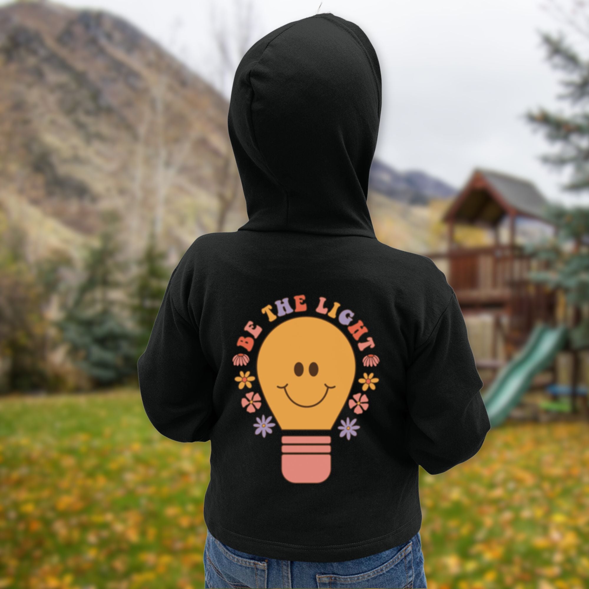 Be The Light Toddler Jacket Full-Zip Fleece - Design on Back Only Size: 2T Color: Heather Jesus Passion Apparel
