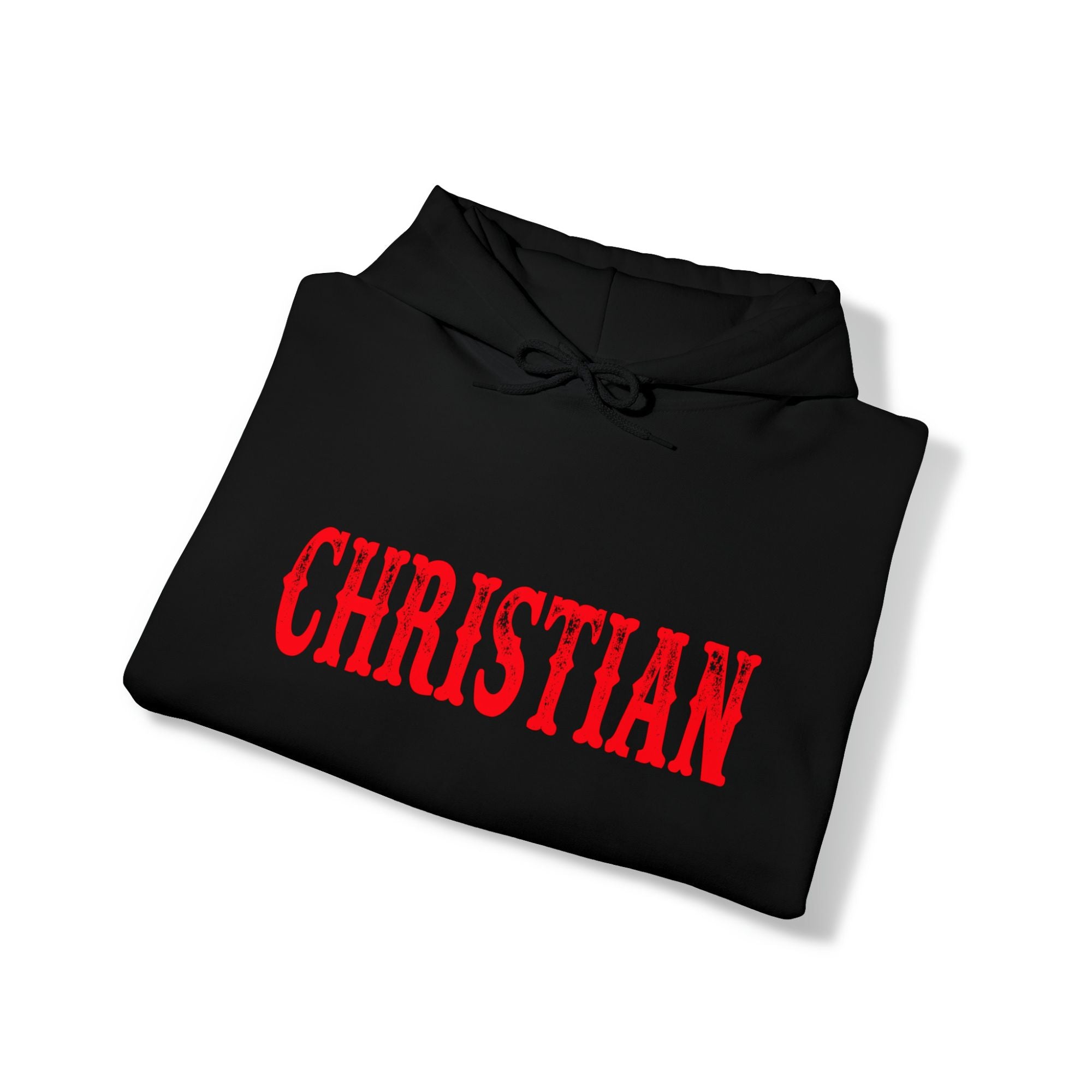 Christian Born Again Men's Heavy Blend™ Hoodie Color: Black Size: S Jesus Passion Apparel