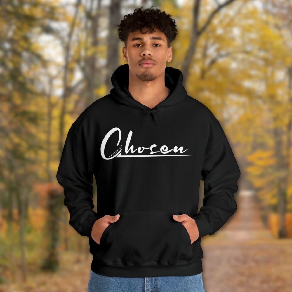 Chosen Men's Heavy Blend™ Hoodie Color: White Size: S Jesus Passion Apparel