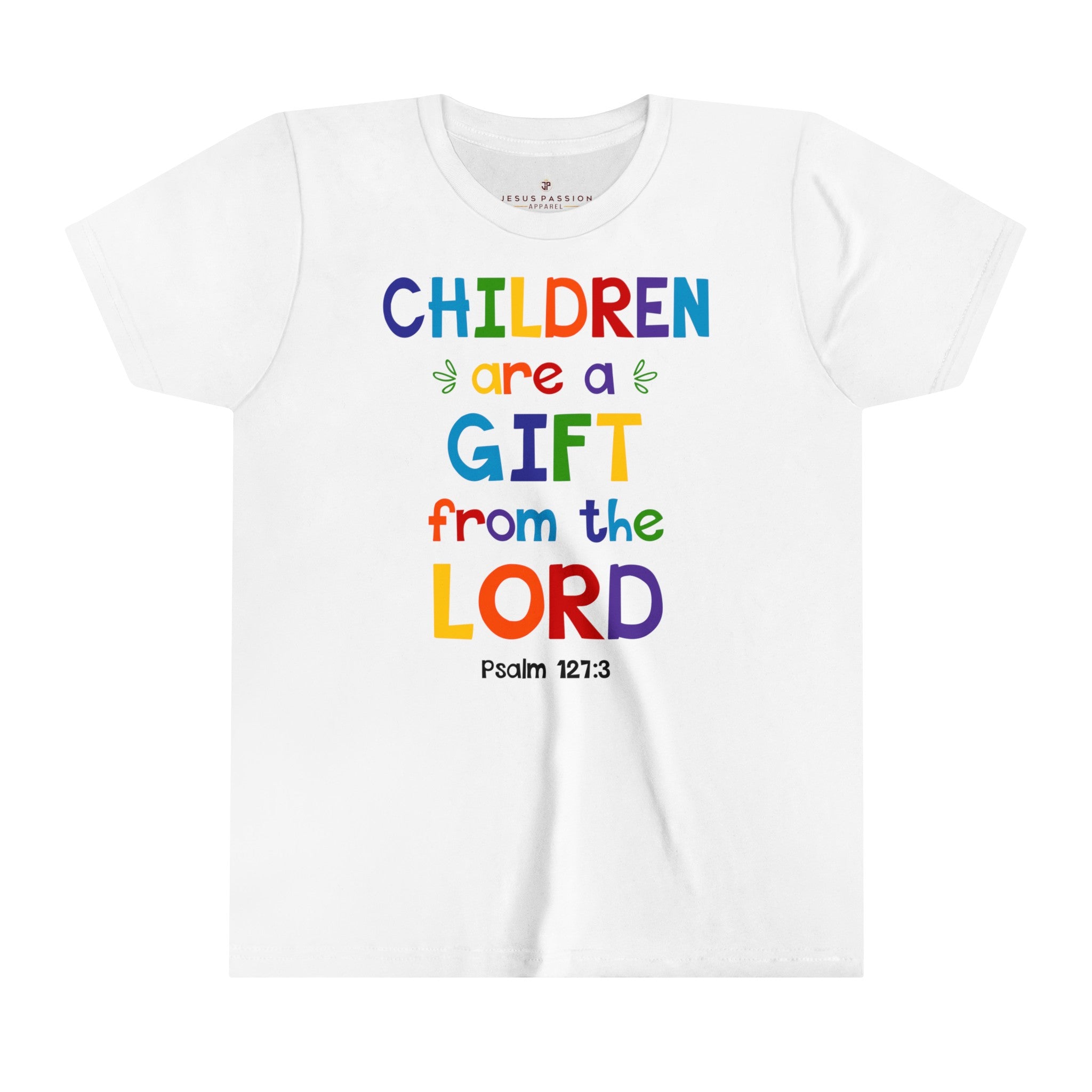 Children are a Gift Youth Relaxed-Fit T-Shirt Colors: White Sizes: S Jesus Passion Apparel