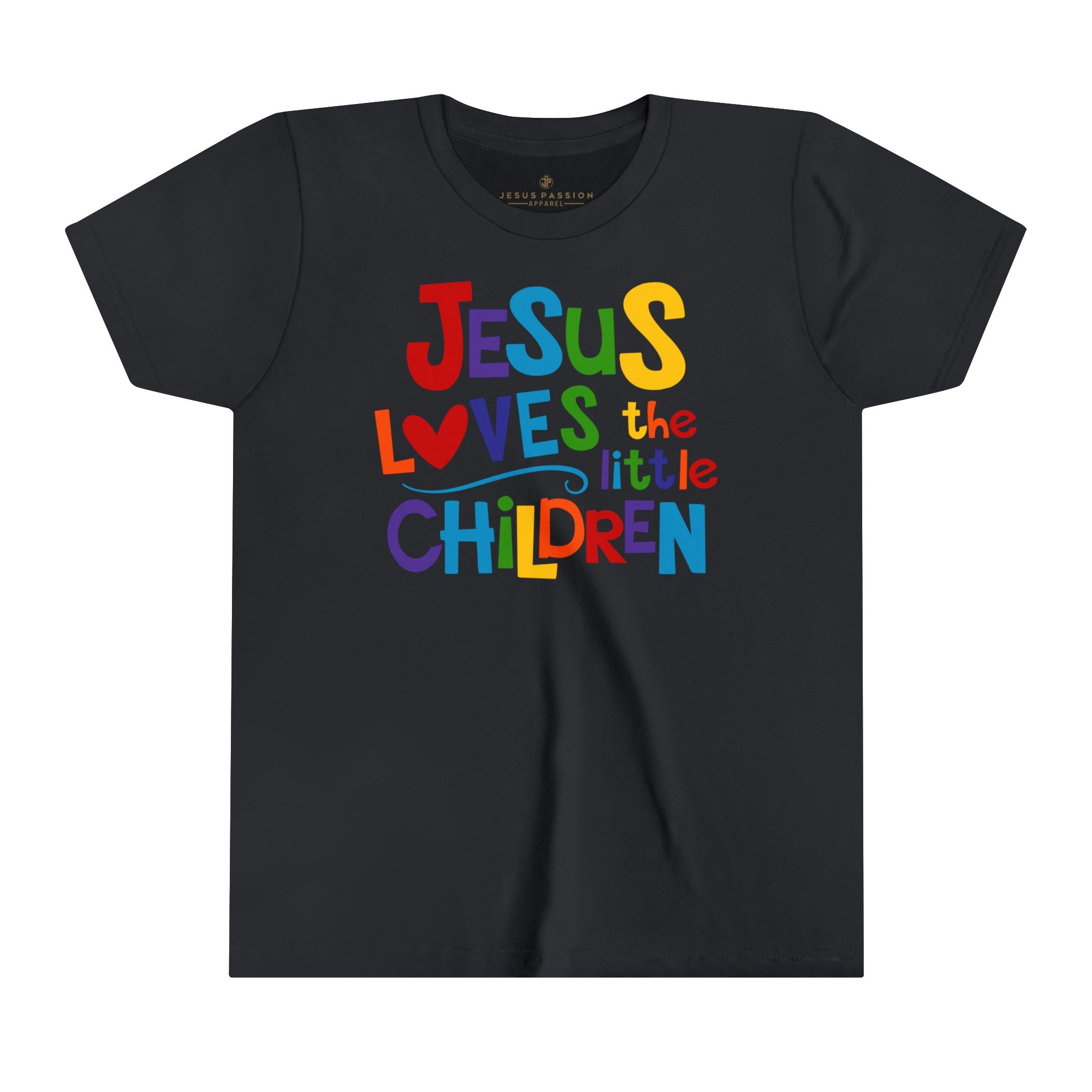 Jesus Loves Little Children Youth Relaxed-Fit T-Shirt Color: White Size: S Jesus Passion Apparel