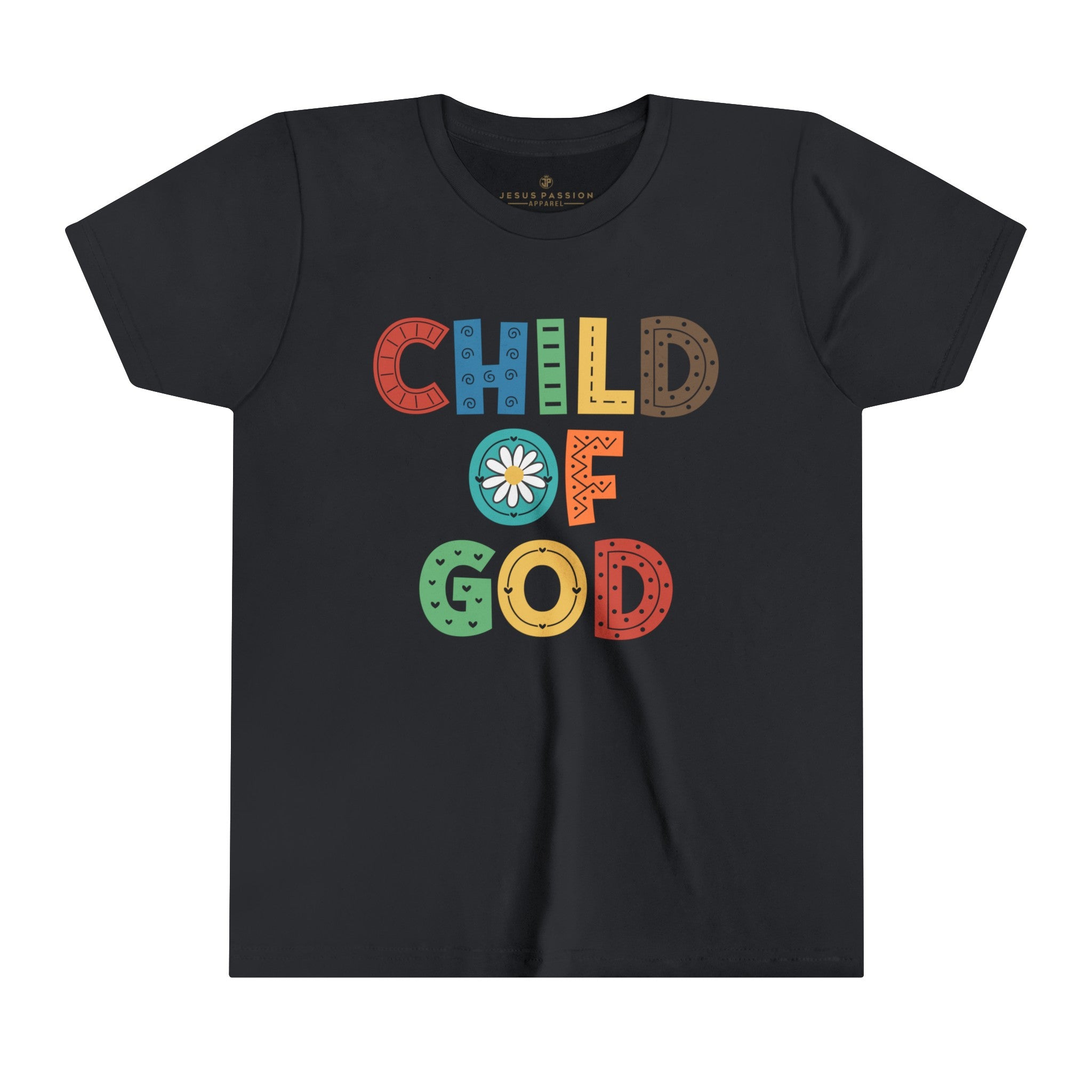 Child of God Youth Relaxed-Fit T-Shirt Colors: Vintage Black Sizes: S Jesus Passion Apparel