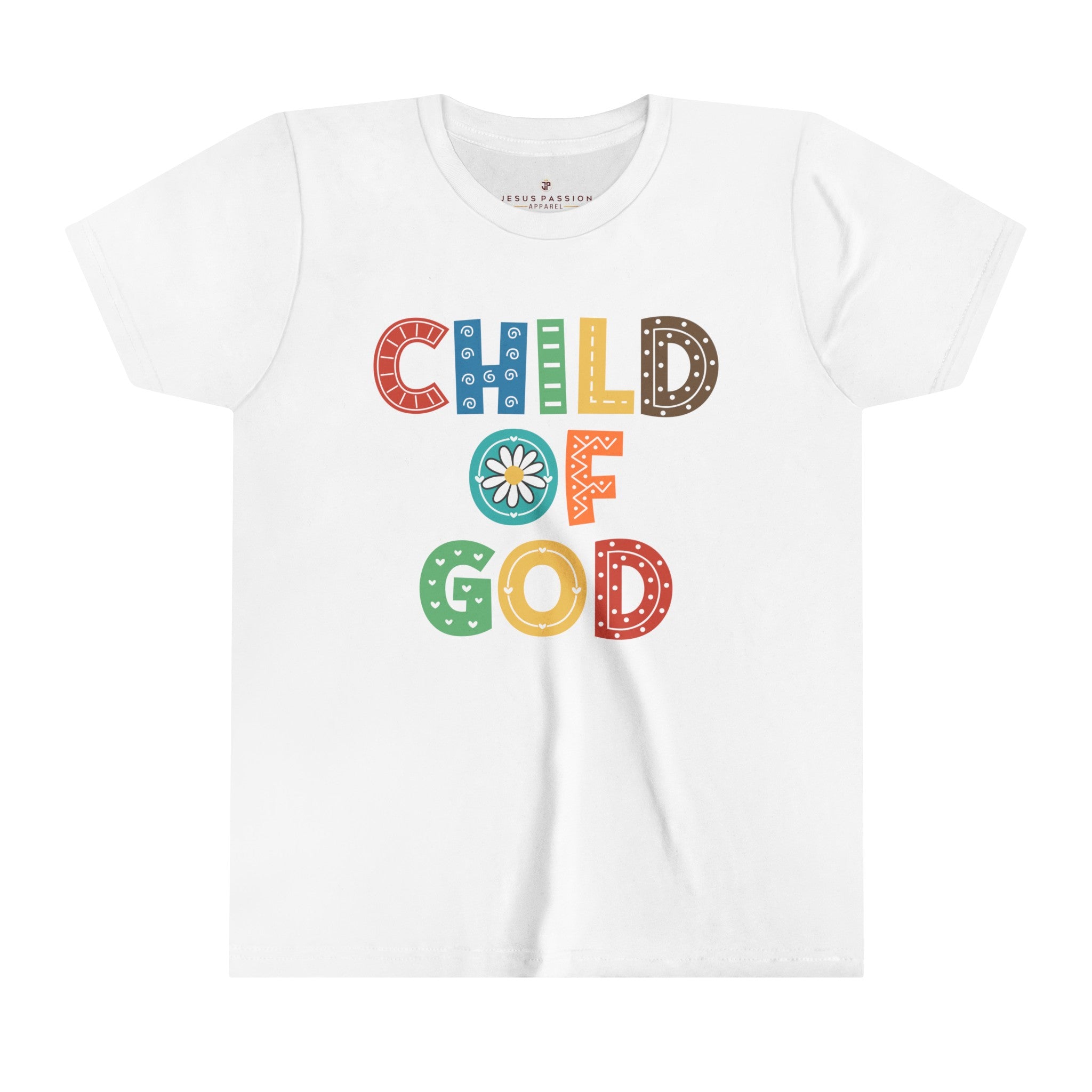 Child of God Youth Relaxed-Fit T-Shirt Colors: White Sizes: S Jesus Passion Apparel