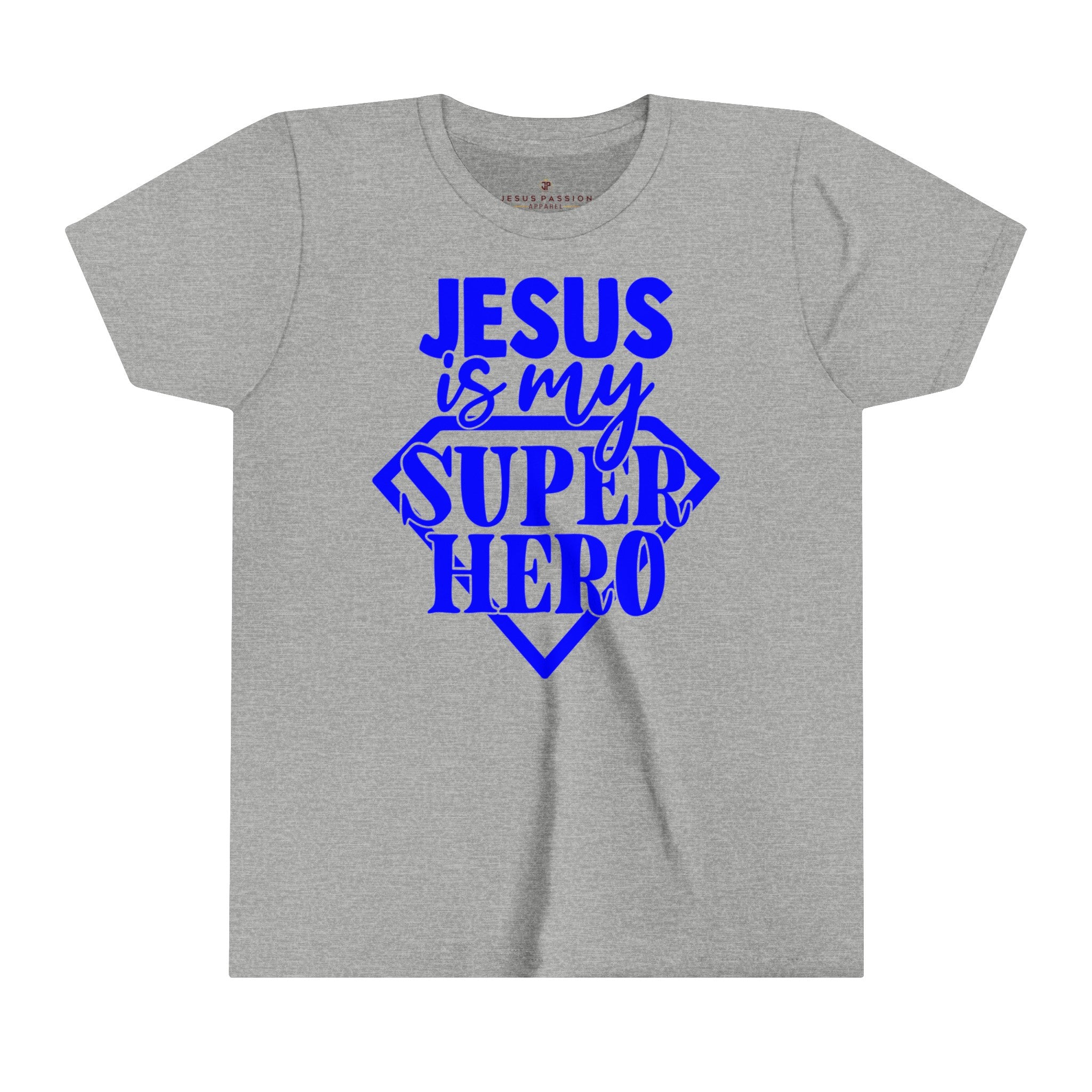 Jesus Superhero Youth Relaxed-Fit T-Shirt Colors: White Sizes: S Jesus Passion Apparel