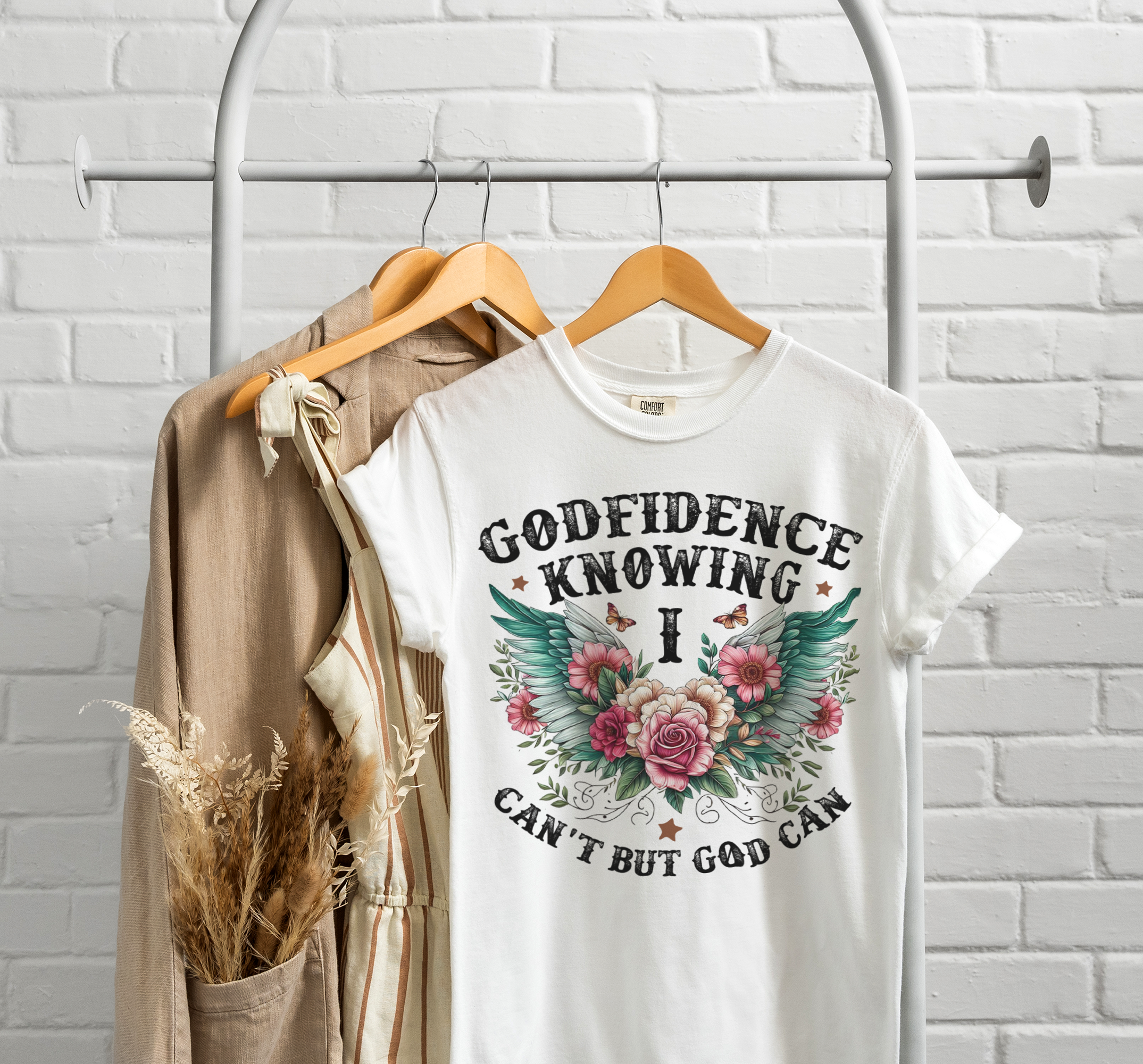 Camiseta cristiana unisex de algodón Godfidence