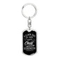 I Can Do All Things Through Christ - Silver Dog Tag with Swivel Keychain Engraving: No Jesus Passion Apparel
