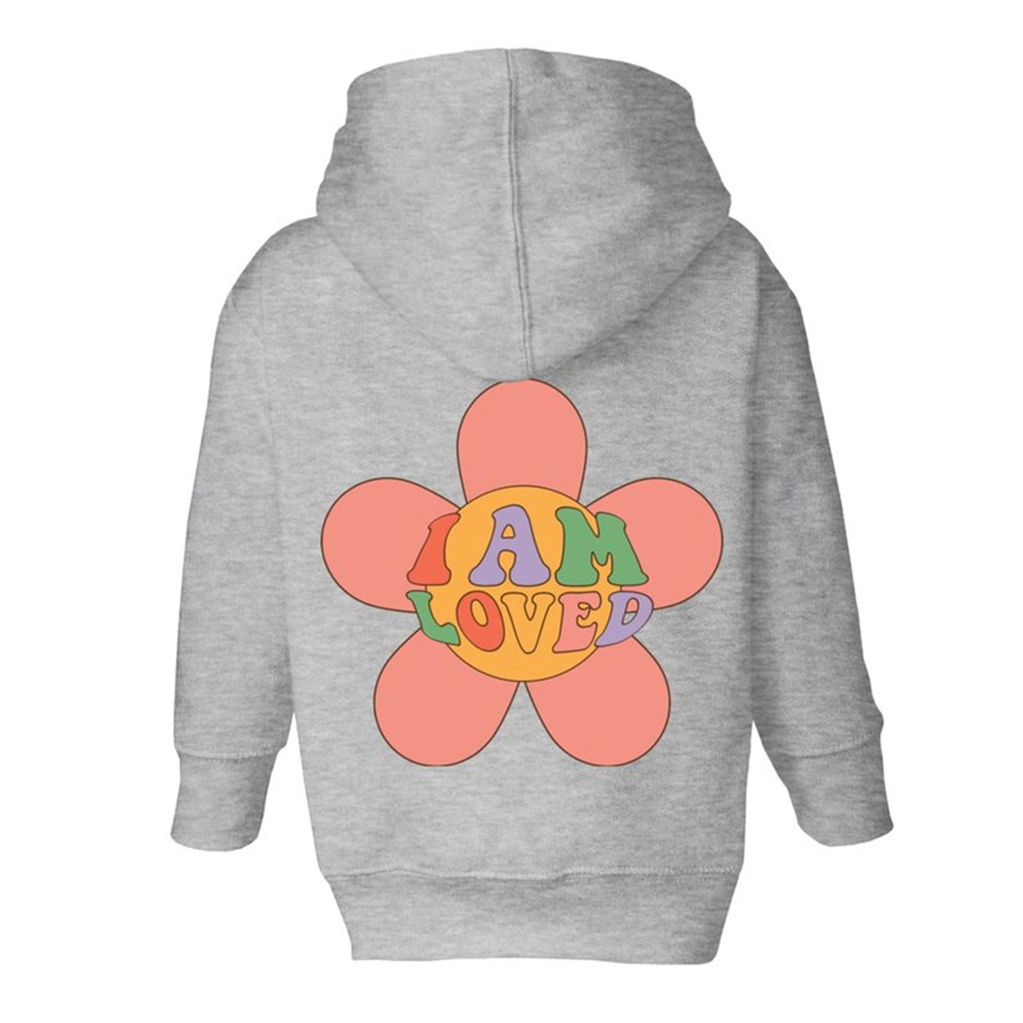 I Am Loved Toddler Jacket Full-Zip Fleece Hoodie Size: 2T Color: Heather Jesus Passion Apparel