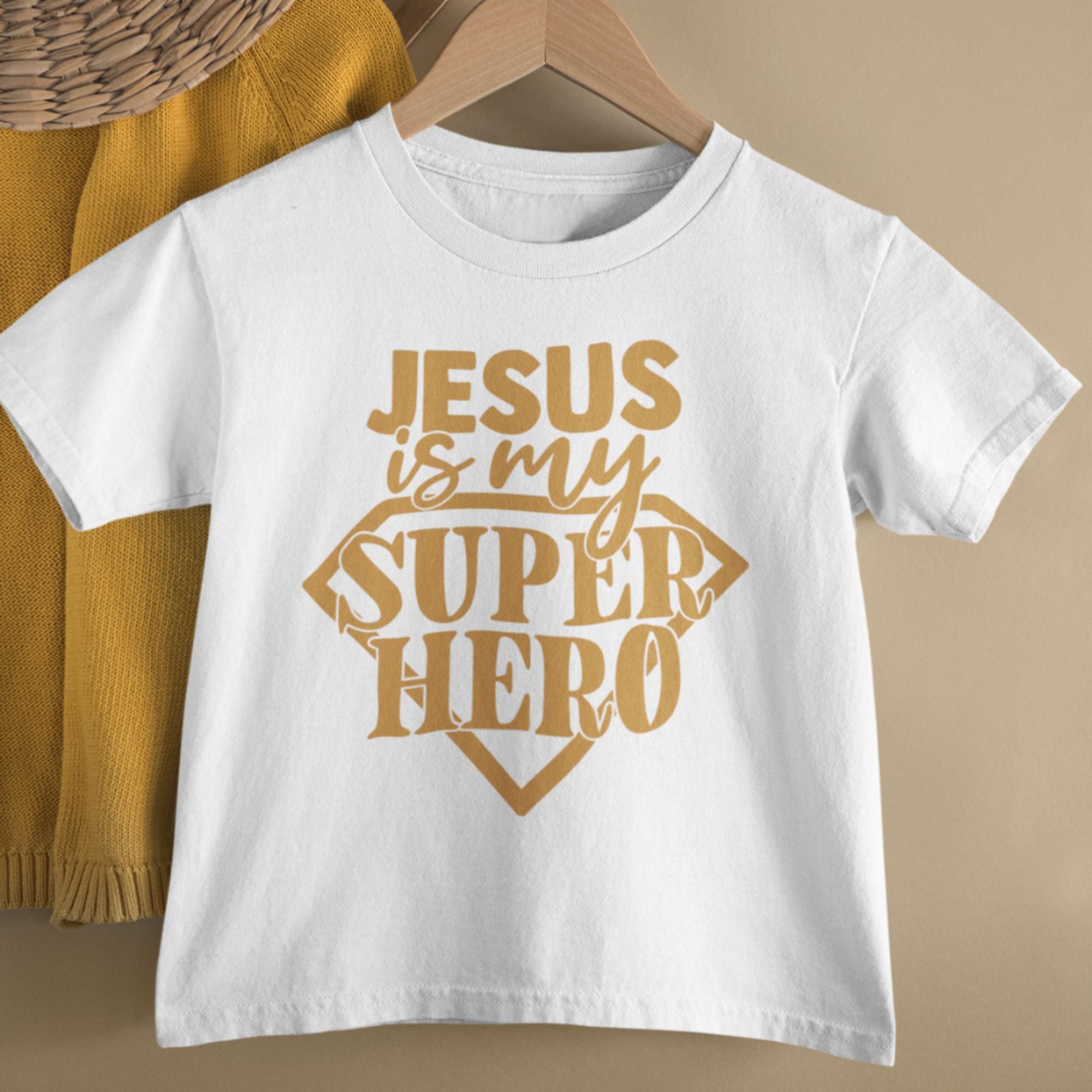 Jesus Superhero Youth Relaxed-Fit T-Shirt Colors: White Sizes: S Jesus Passion Apparel