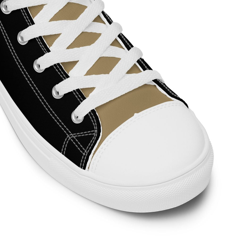 Lion of Judah Men’s High Top Canvas Shoes Color: Black Size: 5 Jesus Passion Apparel