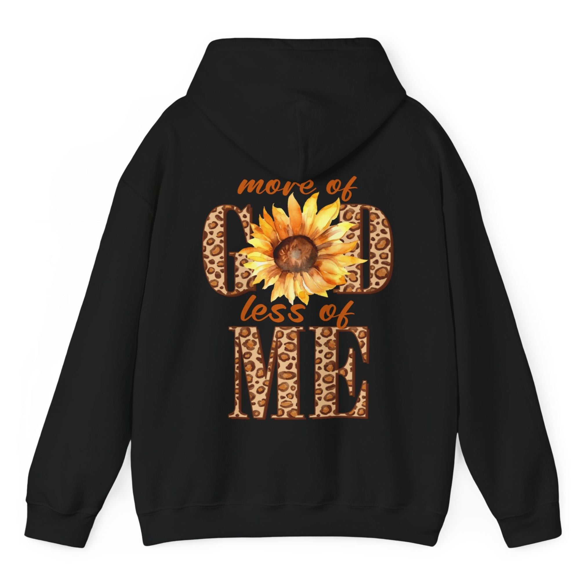 More of God Less Me Unisex-Fit Heavy Blend Hoodie Color: White Size: S Jesus Passion Apparel