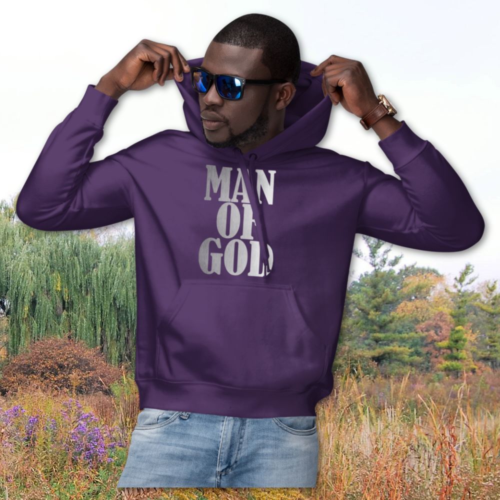 Man of God Men's Heavy Blend™ Hoodie Color: White Size: S Jesus Passion Apparel