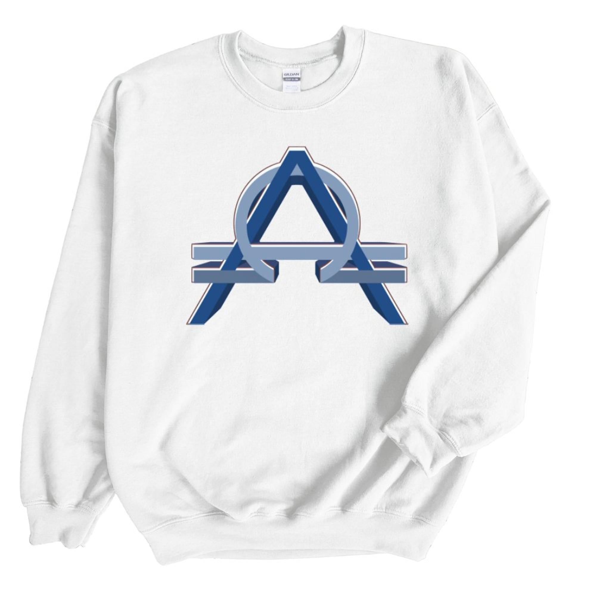 Alpha Omega Men's Fleece Unisex-Fit Sweatshirt - White Size: S Color: White Jesus Passion Apparel