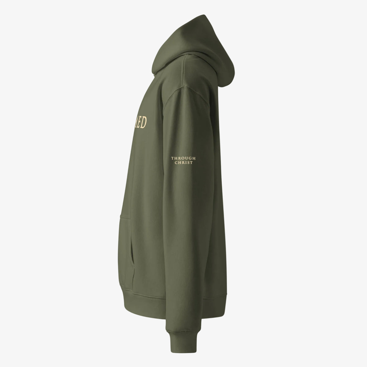 REDEEMED unisex-relax-hoodie-cypress-left-SLEEVE JPA