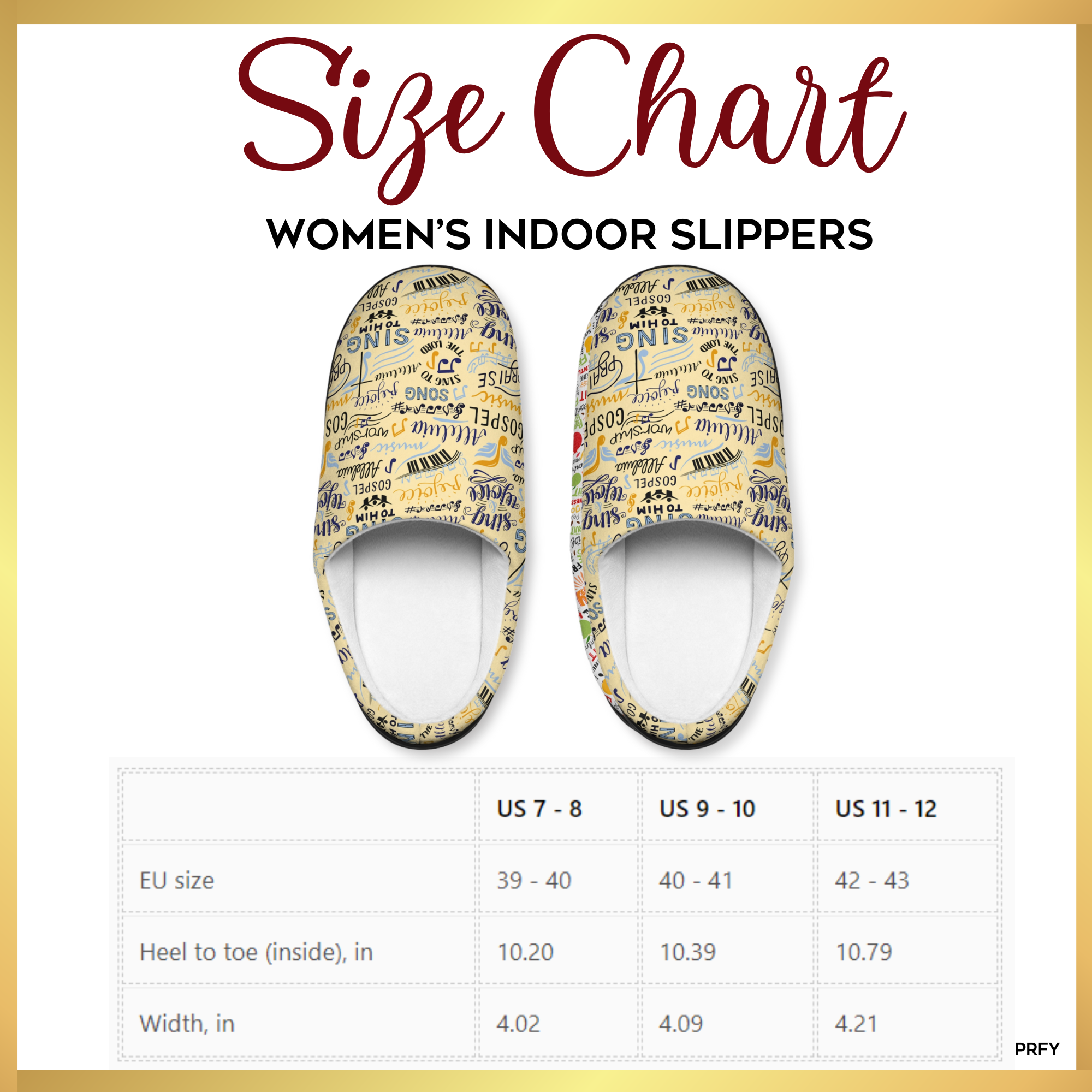 Sing To Him Alleluia Women's Yellow Indoor Slippers  -  Matching Pajama Set and Lounge / Pajama Pants Available