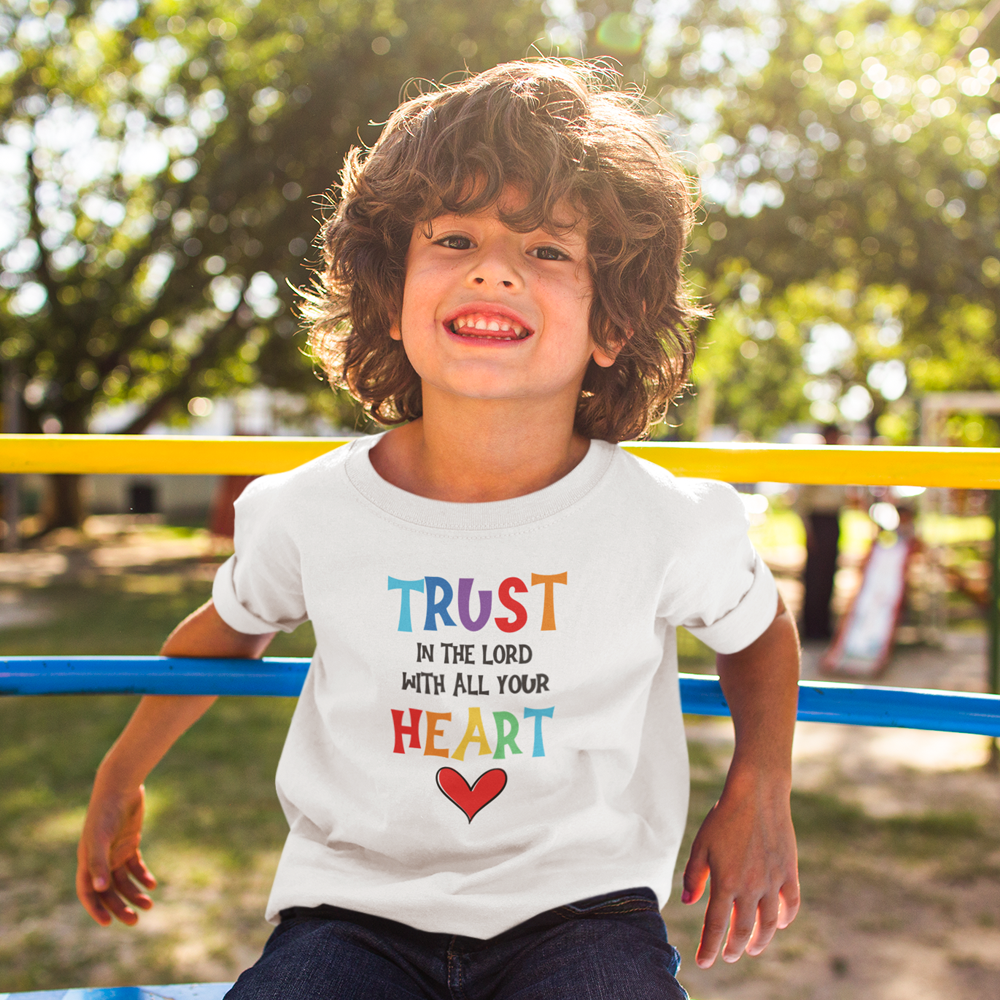 Trust in the Lord Youth Relaxed-Fit T-Shirt Colors: White Sizes: S Jesus Passion Apparel