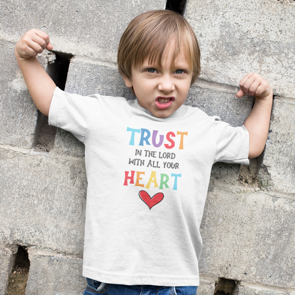 Trust in the Lord Youth Relaxed-Fit T-Shirt Colors: White Sizes: S Jesus Passion Apparel