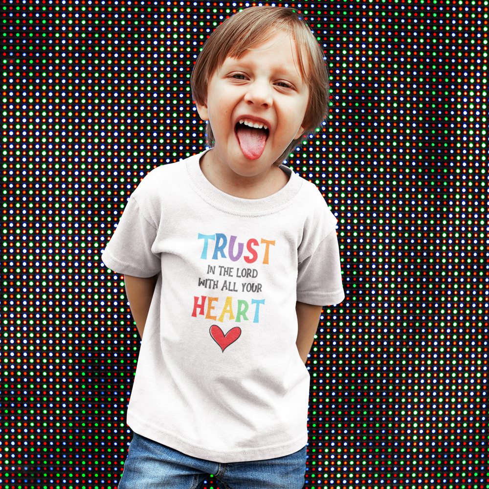 Trust in the Lord Youth Relaxed-Fit T-Shirt Colors: White Sizes: S Jesus Passion Apparel