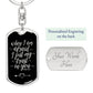 Trust in You Psalm 56:3 - Silver Dog Tag with Swivel Keychain Engraving: Yes Jesus Passion Apparel