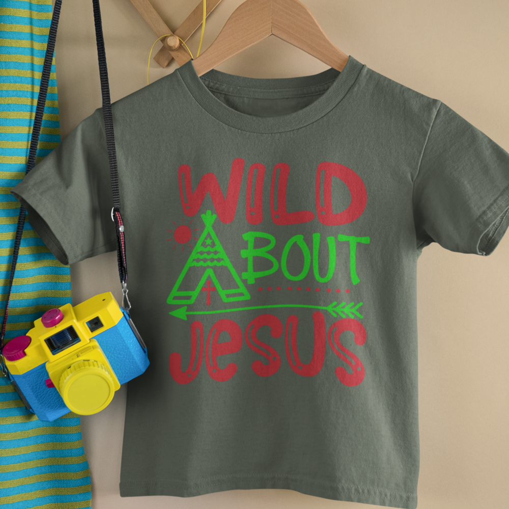 Wild About Jesus Youth Relaxed-Fit T-Shirt Color: Heather Forest Size: S Jesus Passion Apparel