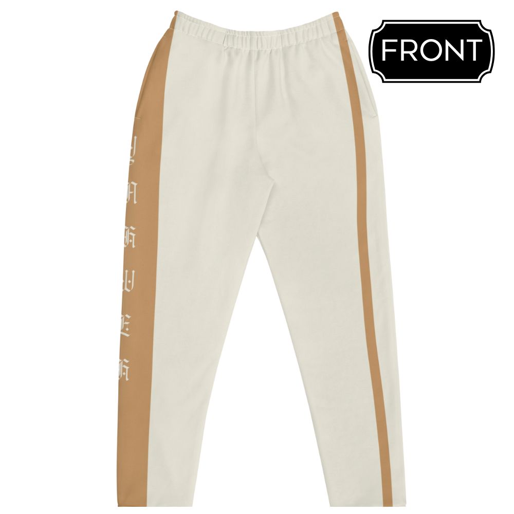 Yahweh Cream Women's Jogger Pants Size: XS Jesus Passion Apparel