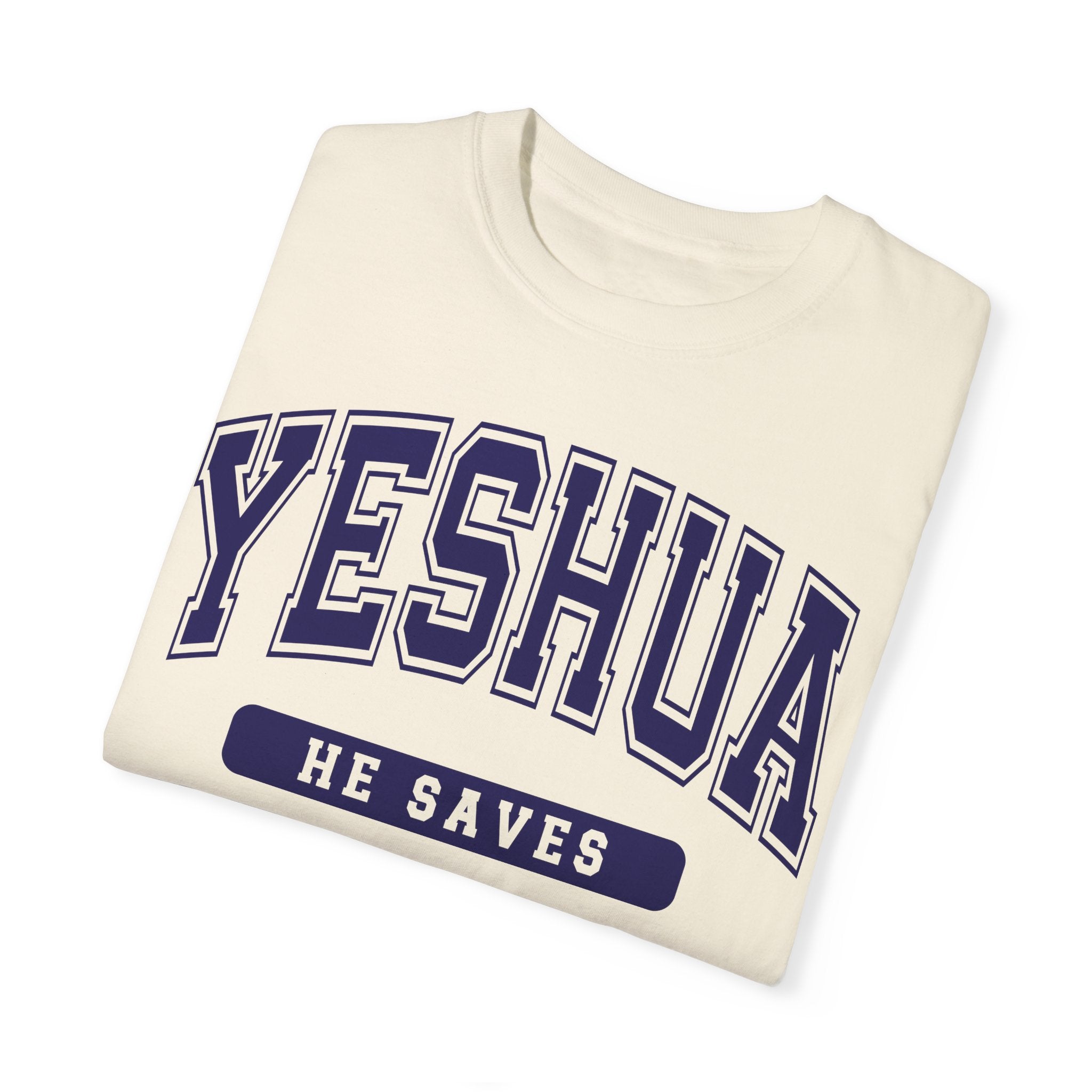 Yeshua_University_T-shirt_Ivory Folded JP Apparel