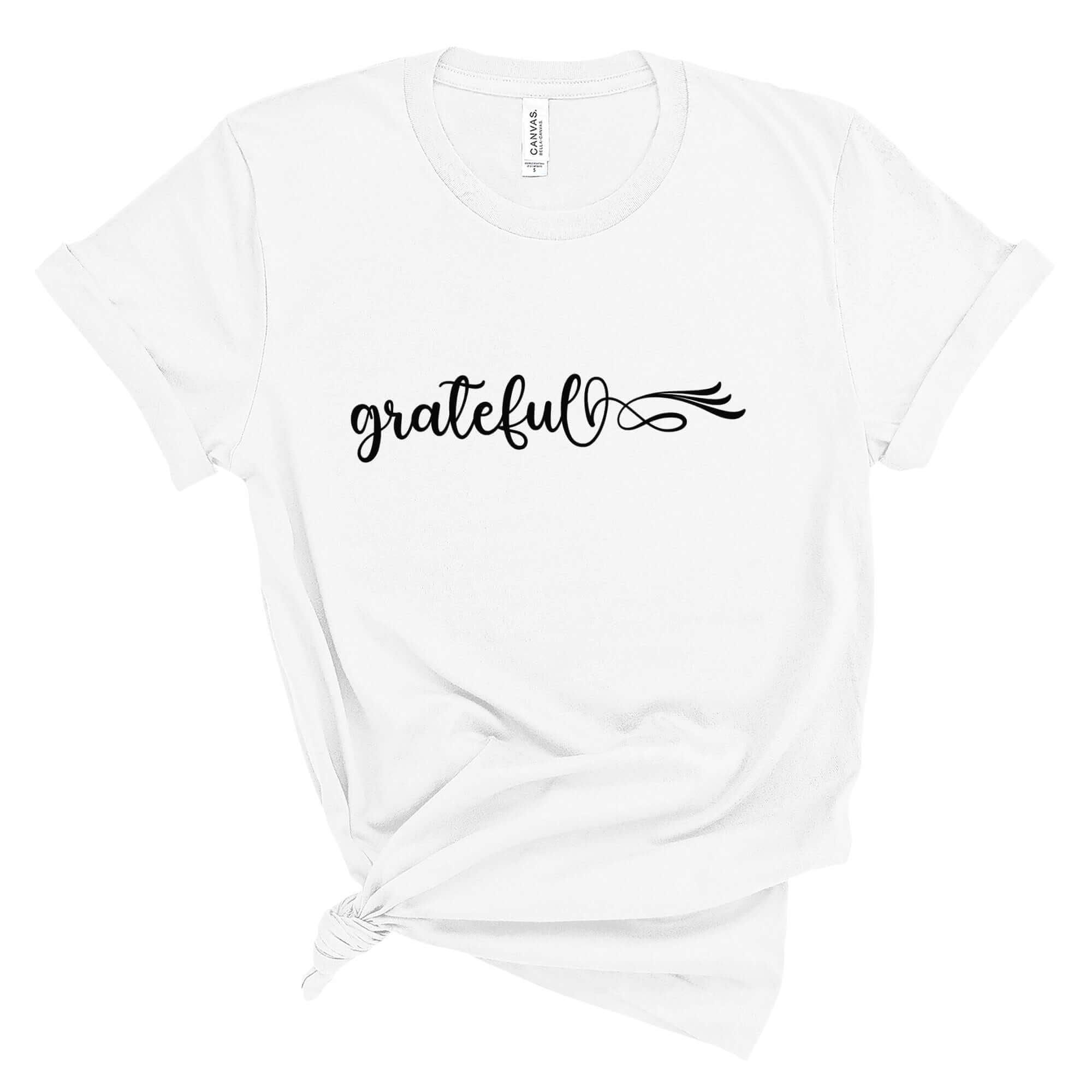 Grateful Women's Short Sleeve Tee Size: XS Color: Athletic Heather Jesus Passion Apparel