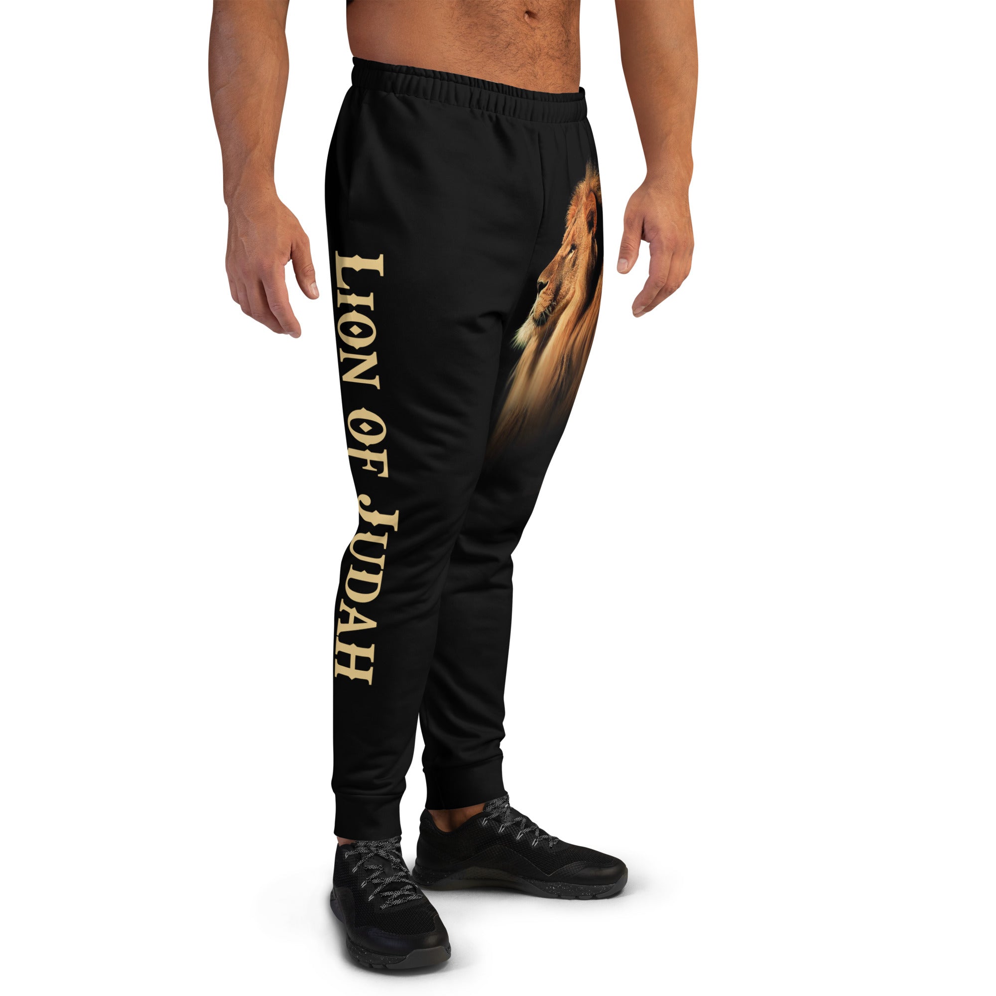 Lion Of Judah Men's Jogger Pants with Matching Hoodie Availble Size: XS Jesus Passion Apparel