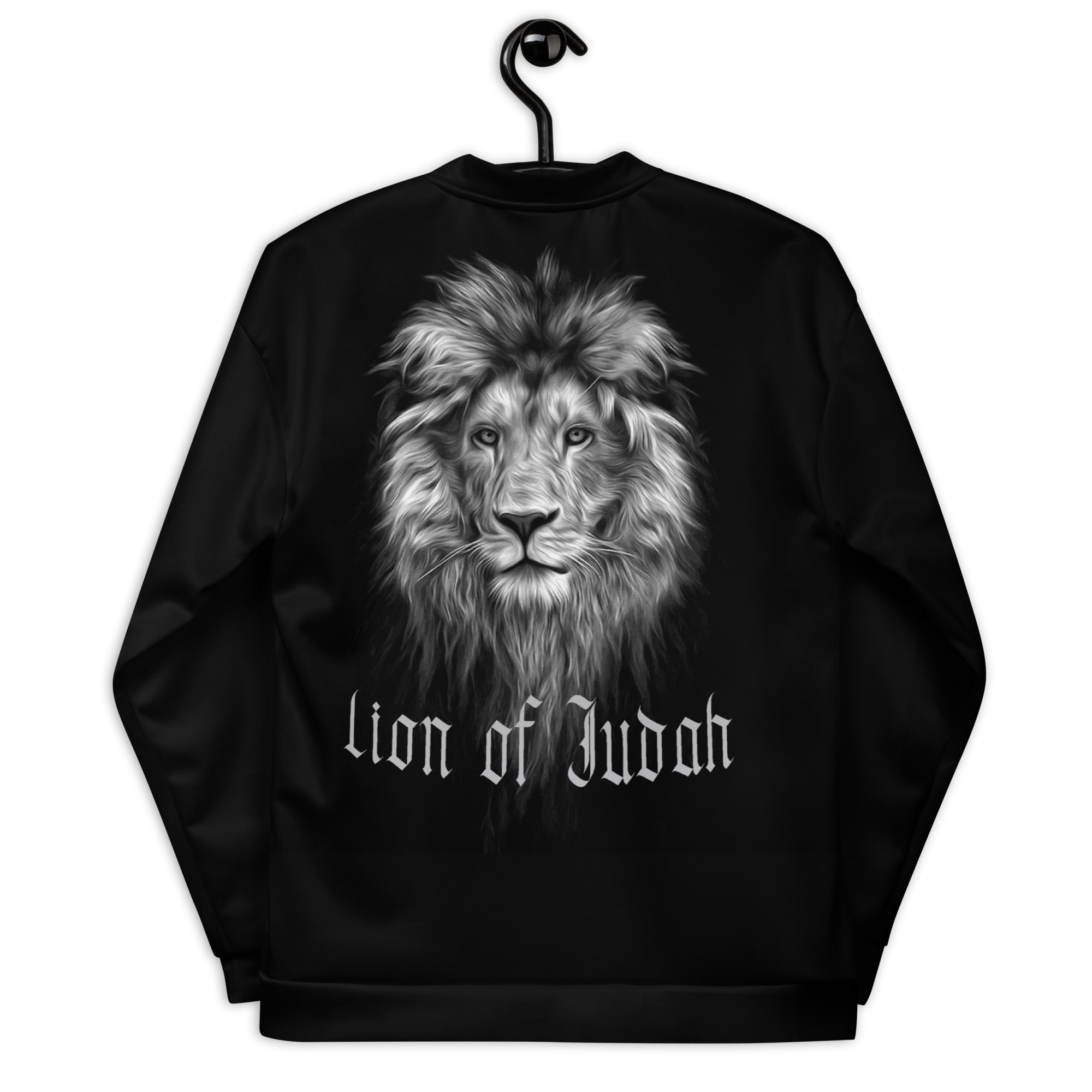 Lion of Judah Women's Black Bomber Jacket Size: XS Jesus Passion Apparel