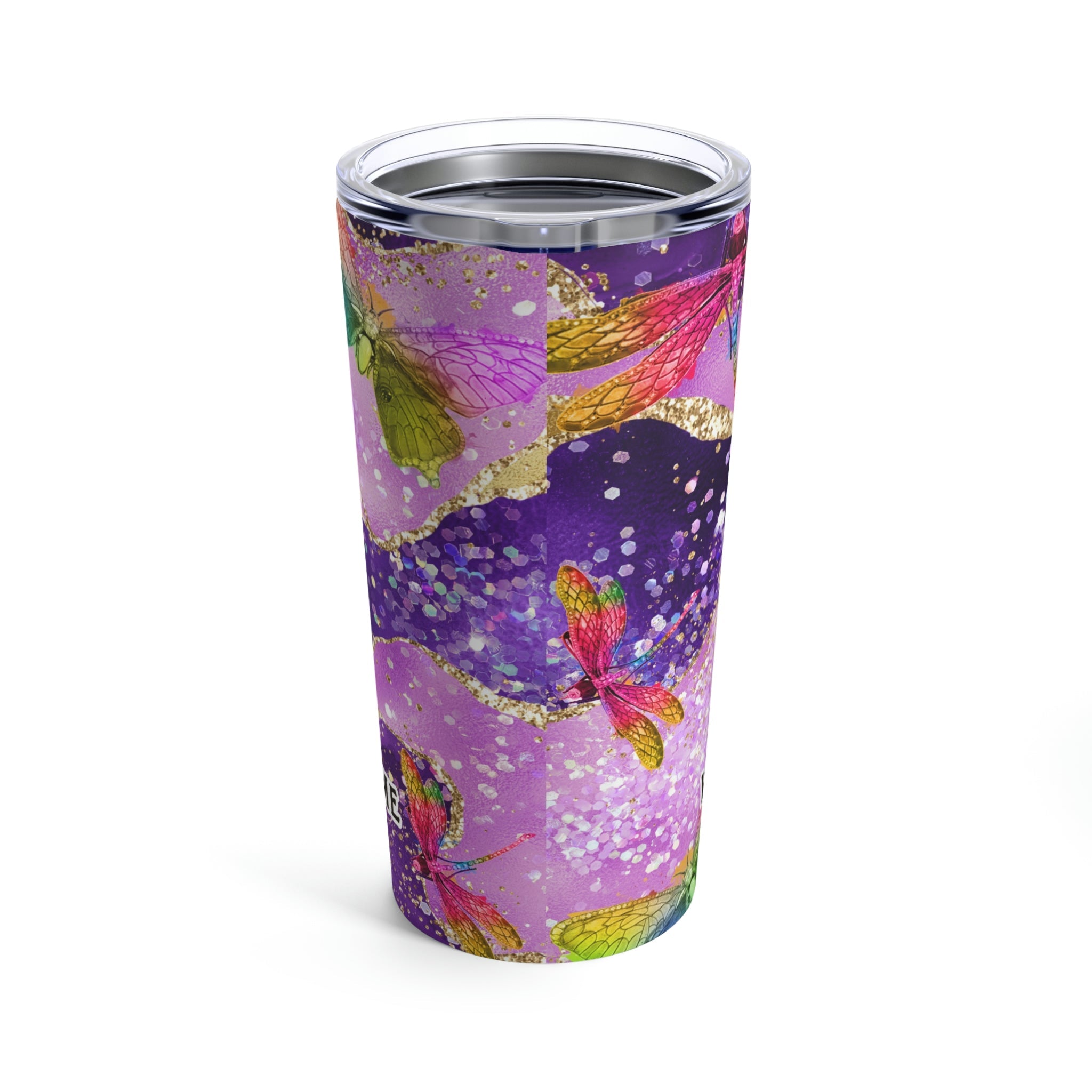 All Things Through Christ Dragonfly Hot - Cold Tumbler 20 oz with Sip Lid - Jesus Passion Apparel