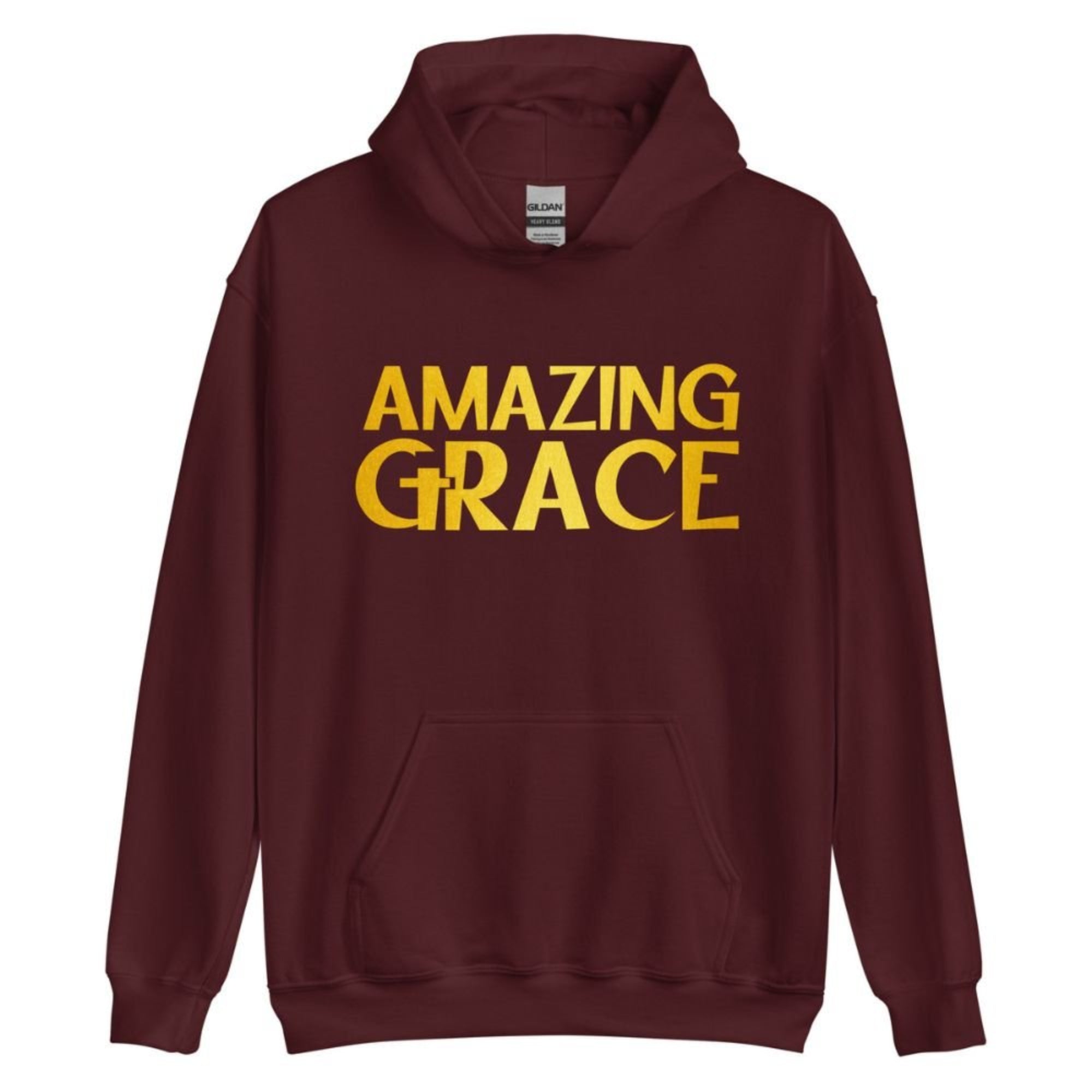 Amazing Grace Men's Heavy Blend™ Hoodie - Jesus Passion Apparel