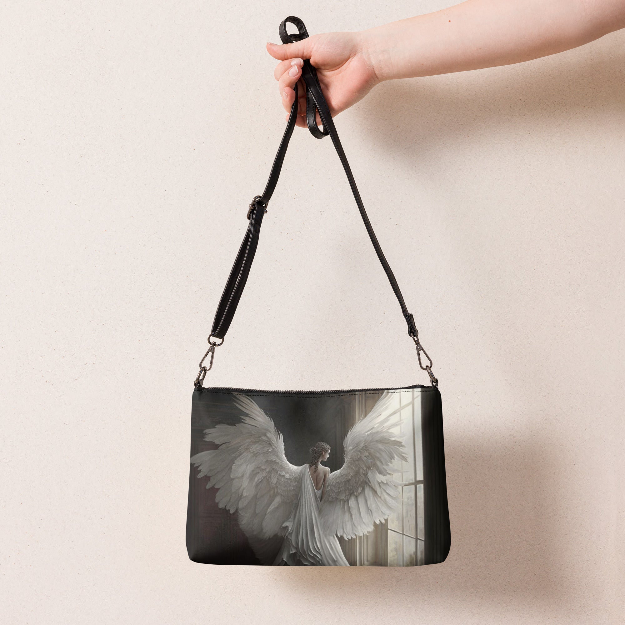 Angel Watching Over Me Cross - body Bag - Jesus Passion Apparel