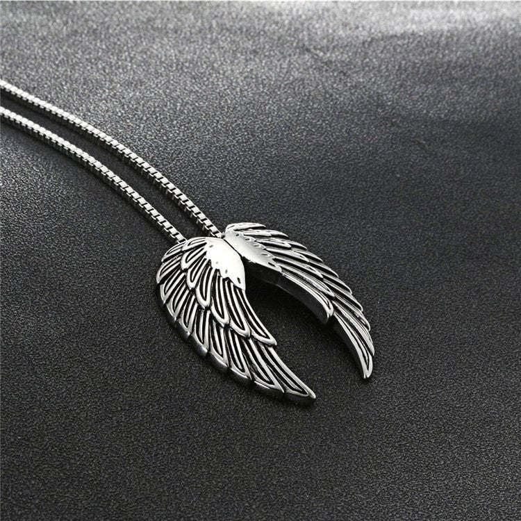 Angel Wing Feather Pendant Necklace - Jesus Passion Apparel