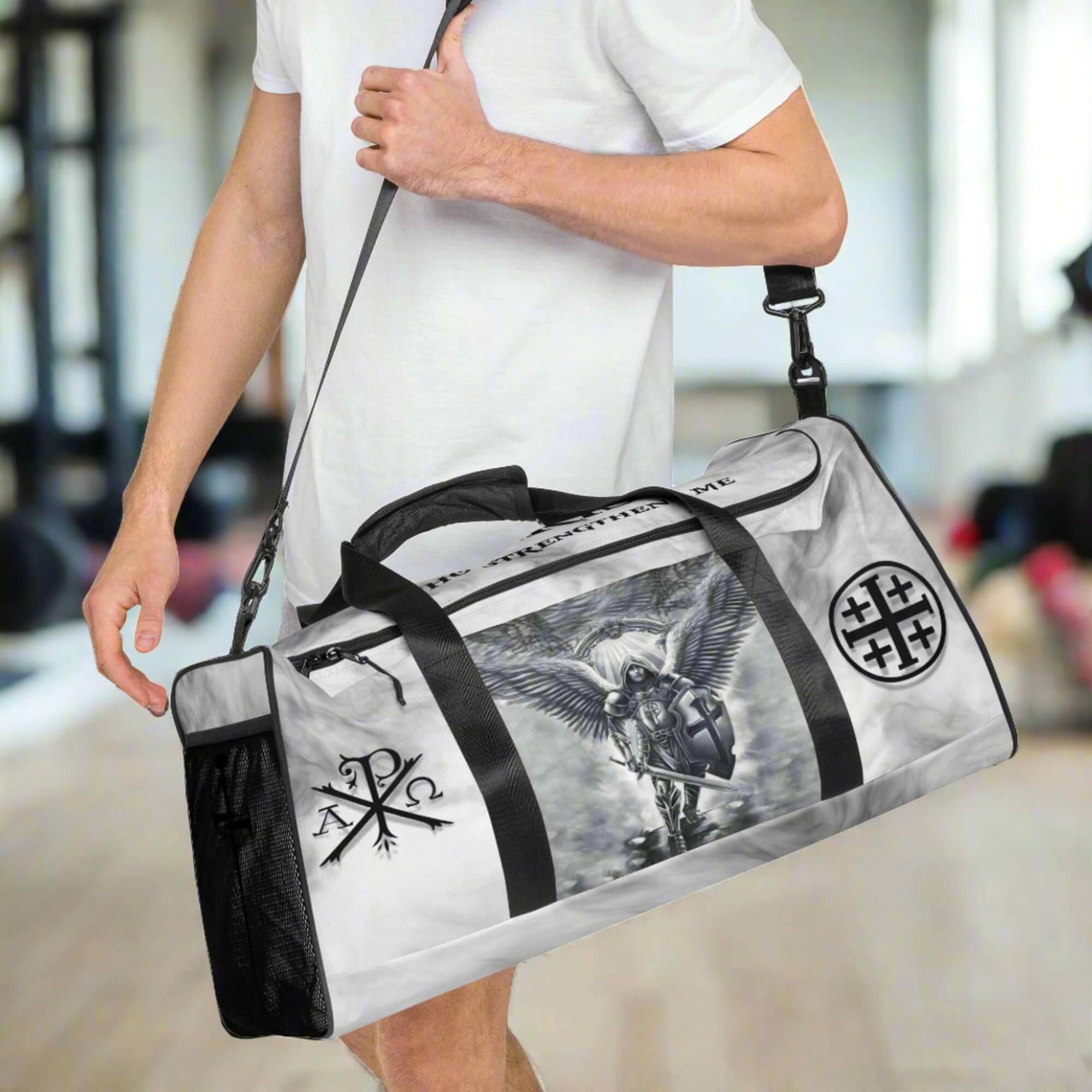 Archangel Michael the Protector Duffle Bag - Jesus Passion Apparel