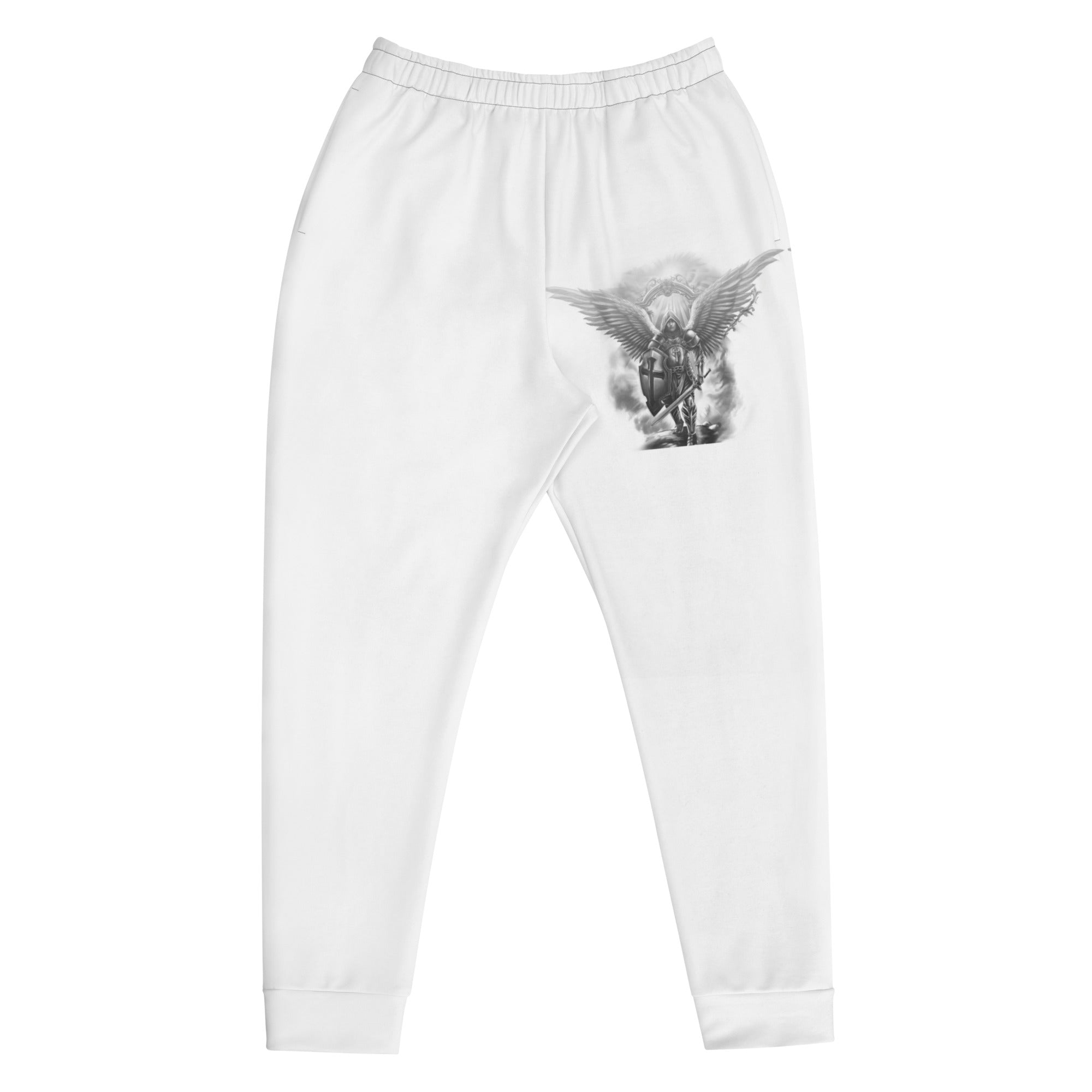 Archangel Michael the Protector Men's Jogger Pants with Matching Hoodie Available - Jesus Passion Apparel