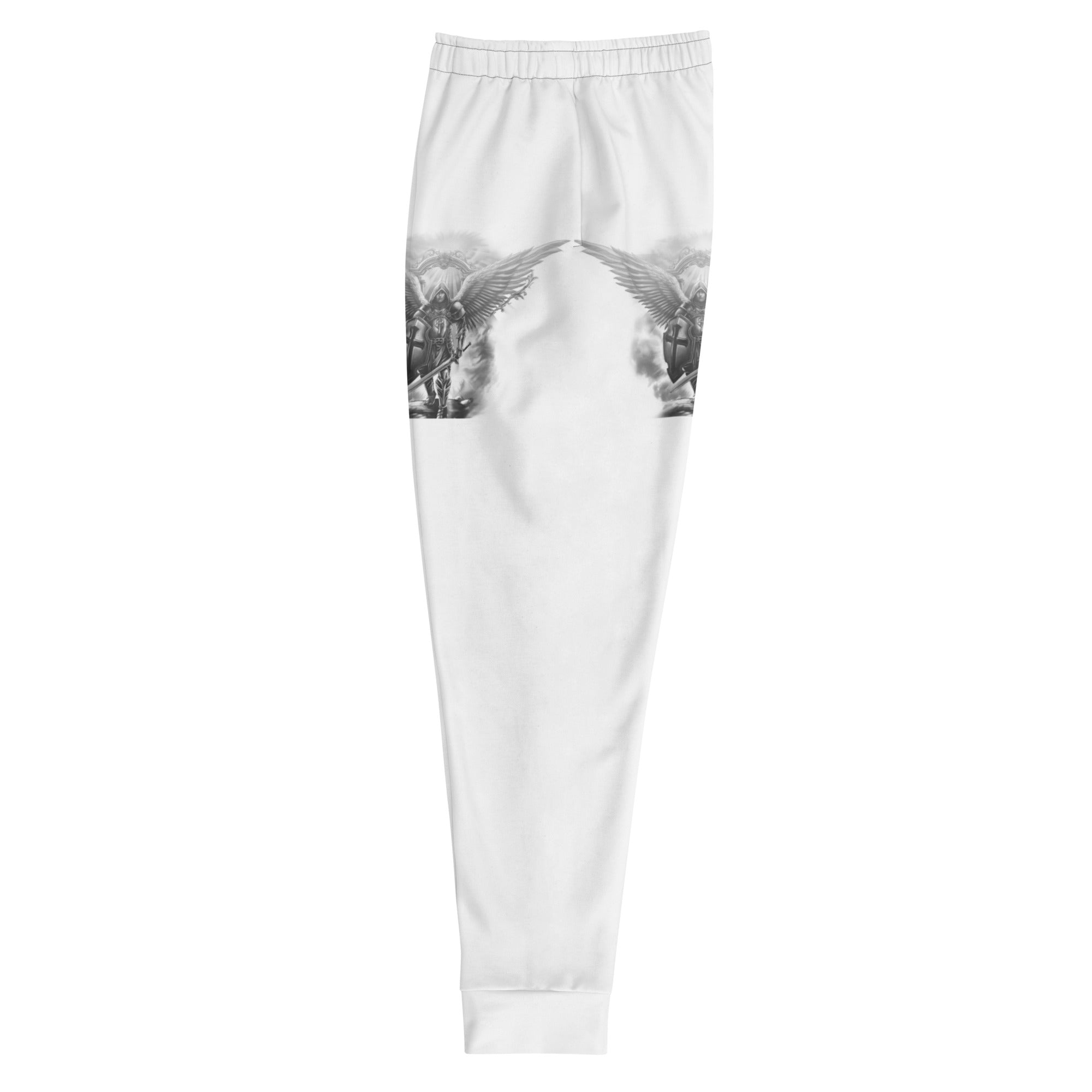 Archangel Michael the Protector Men's Jogger Pants with Matching Hoodie Available - Jesus Passion Apparel