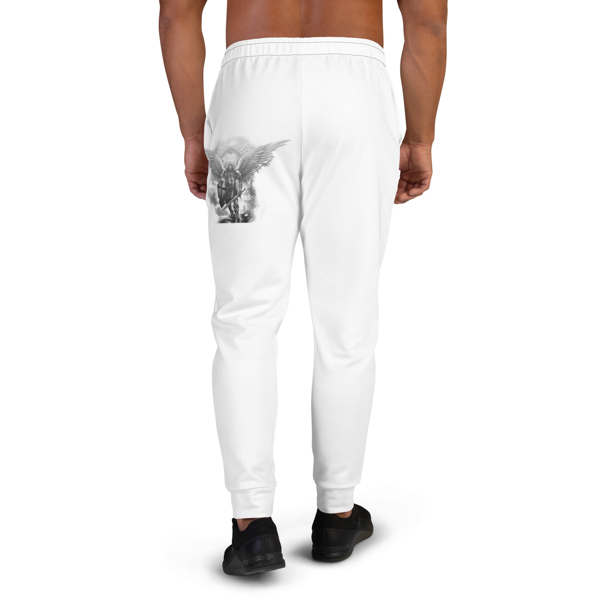 Archangel Michael the Protector Men's Jogger Pants with Matching Hoodie Available - Jesus Passion Apparel