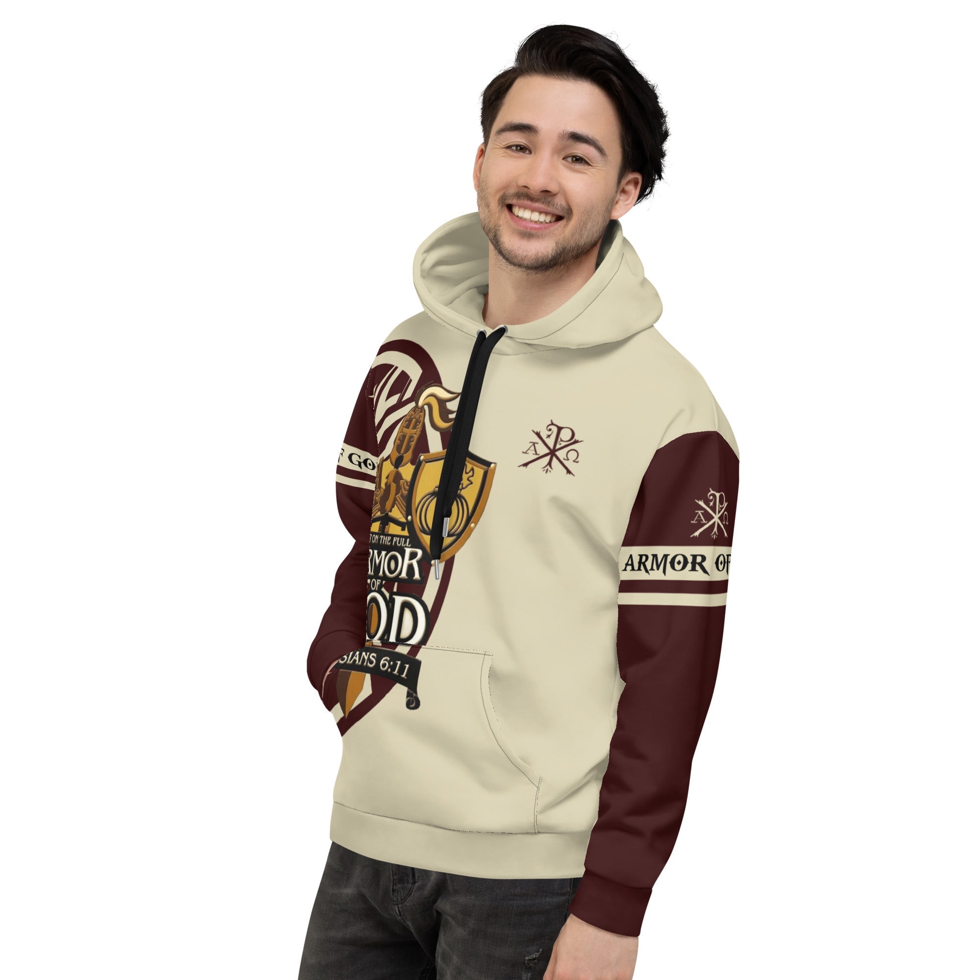 Armor Of God Men's Designer Hoodie - Jesus Passion Apparel